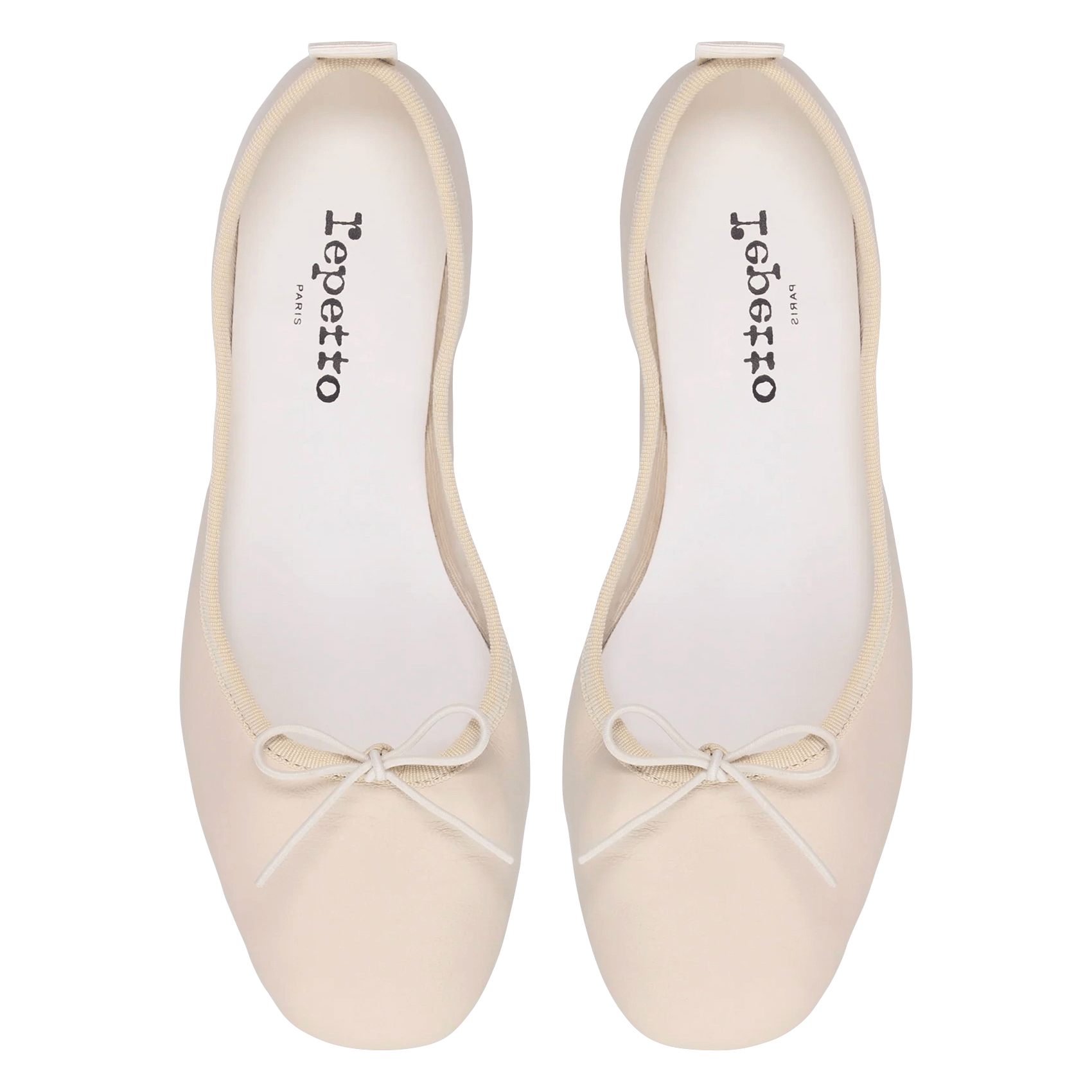 Ballerines en cuir REPETTO Beige