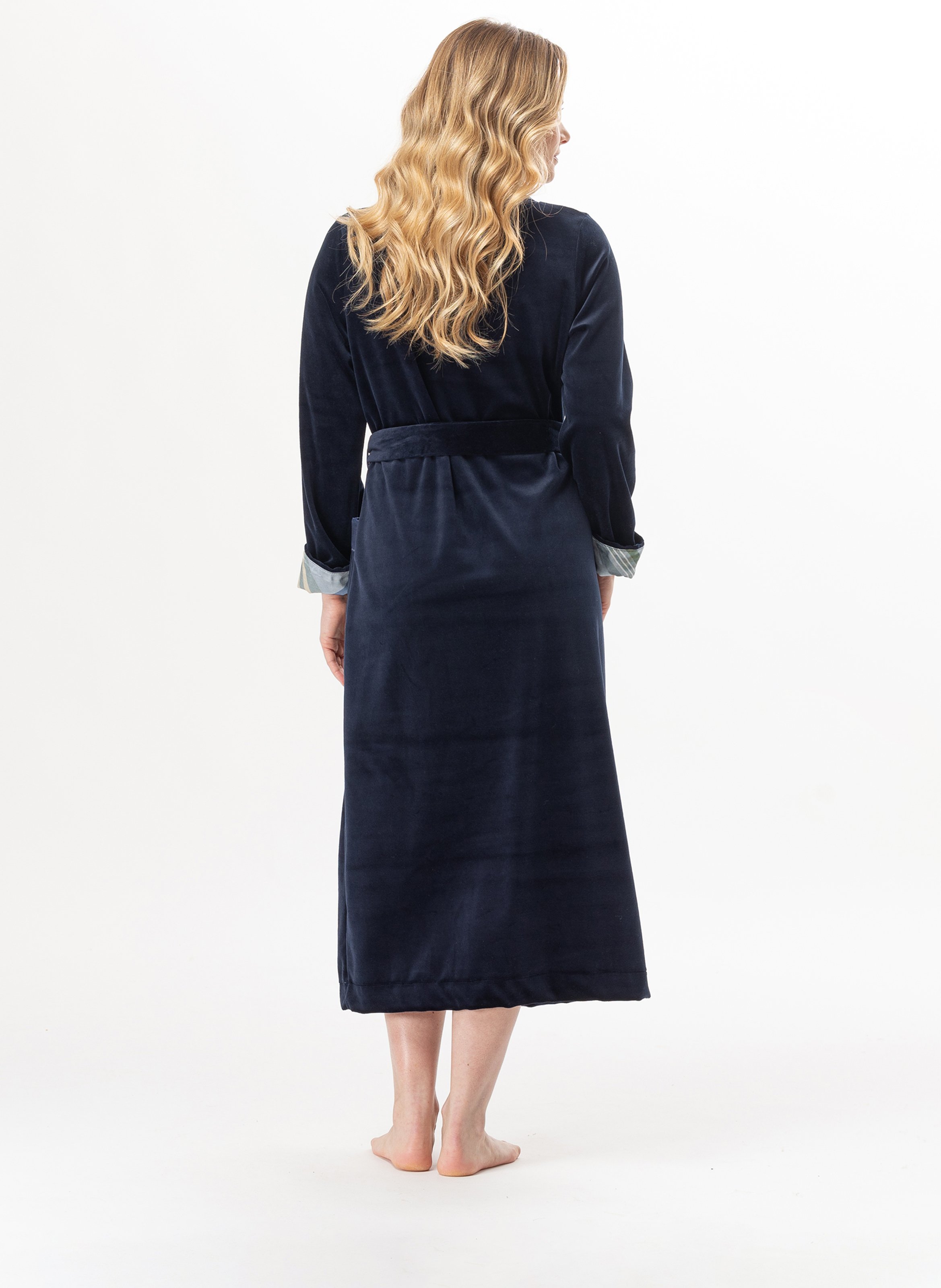 Robe longue en velours bradley 141 LE CHAT Bleu