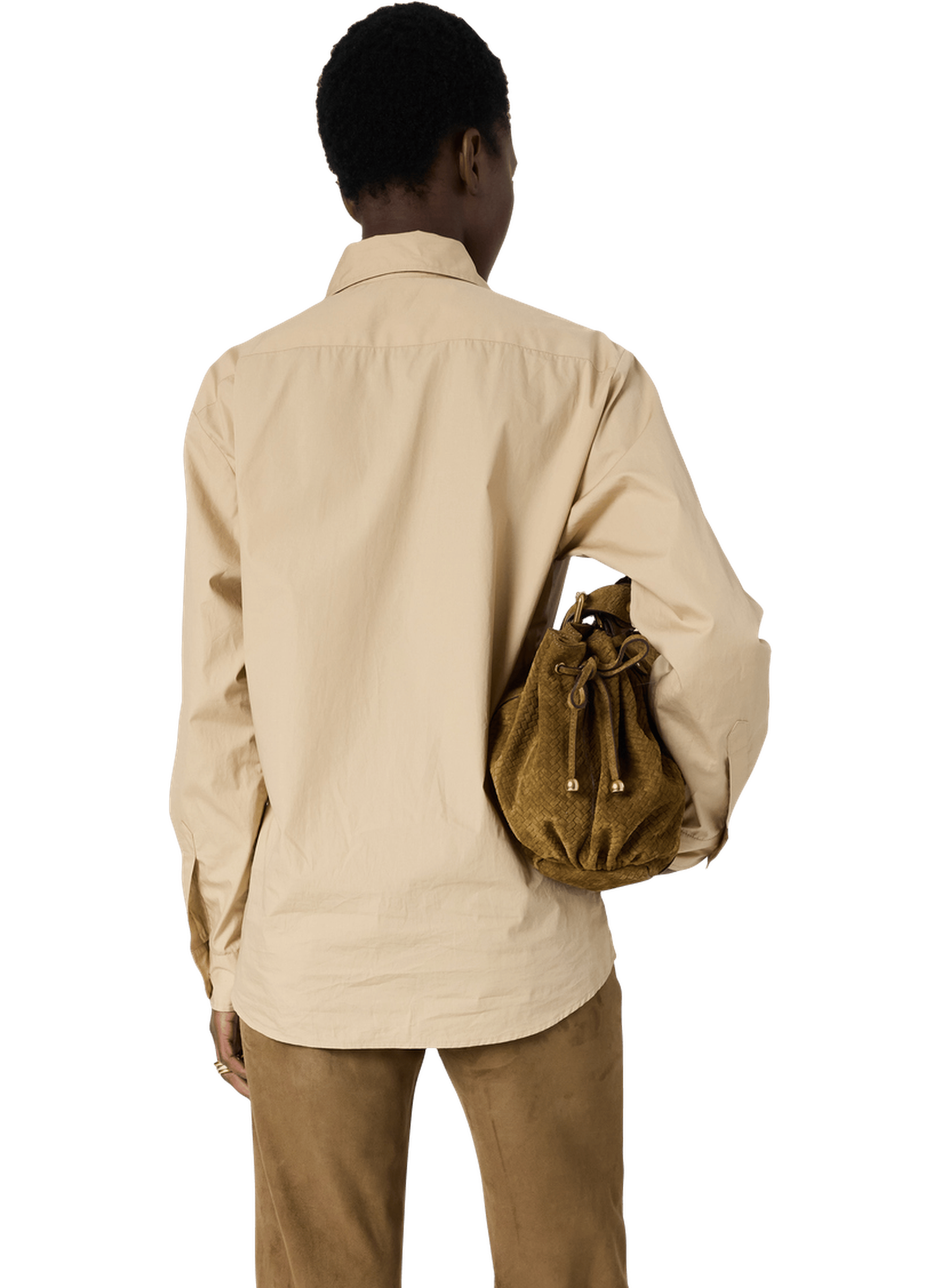 Chemise en popeline de coton - cyrah GERARD DAREL Beige