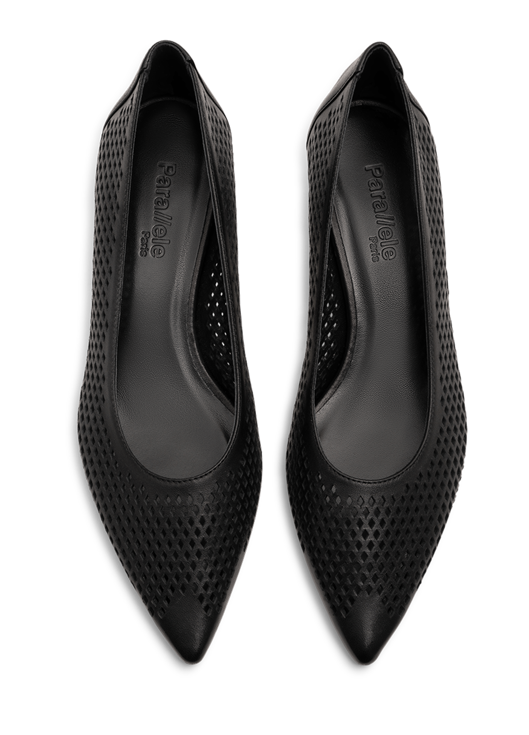Escarpins amo en nappa perfo PARALLELE Noir