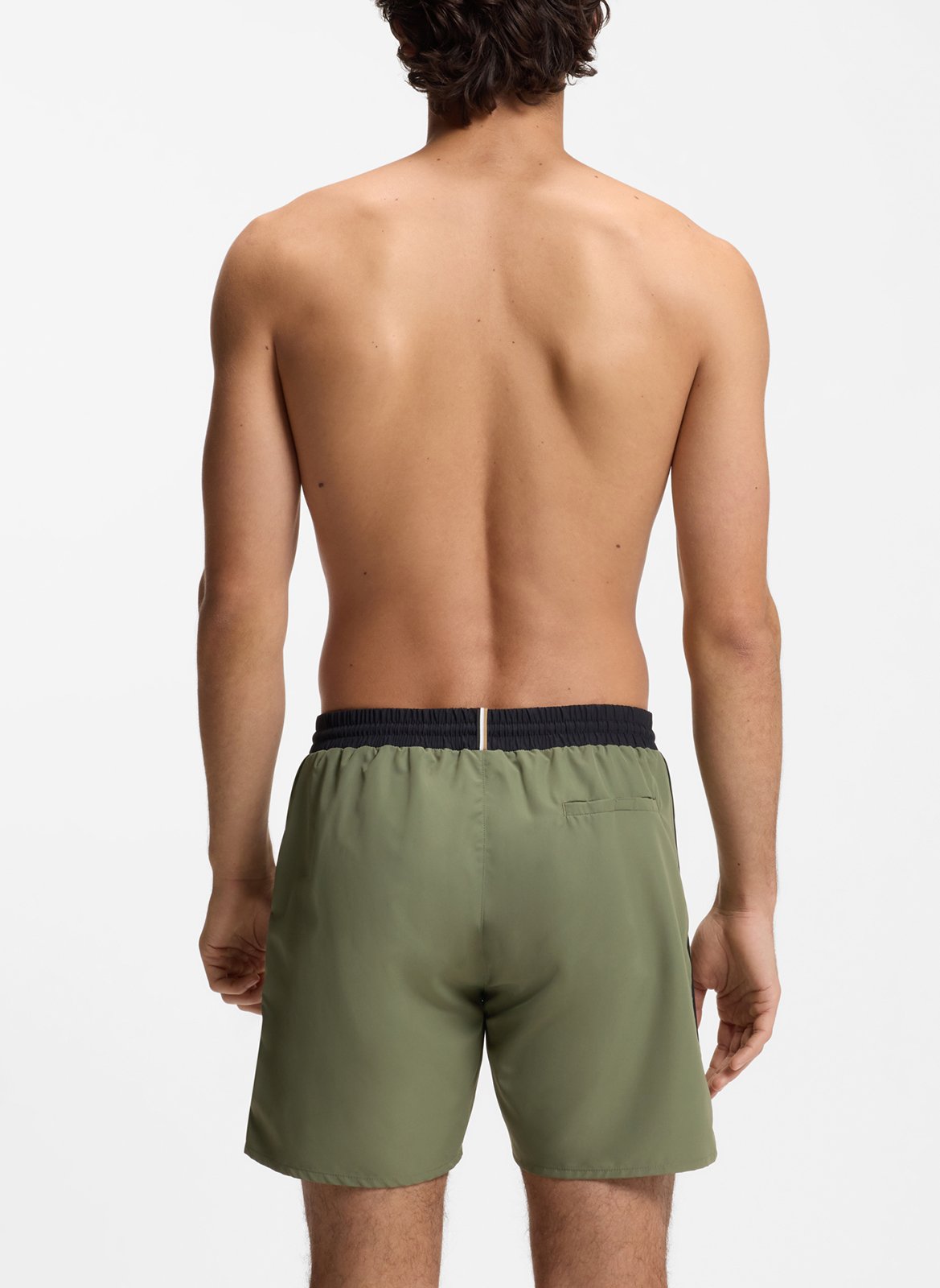 Short de bain BOSS Kaki