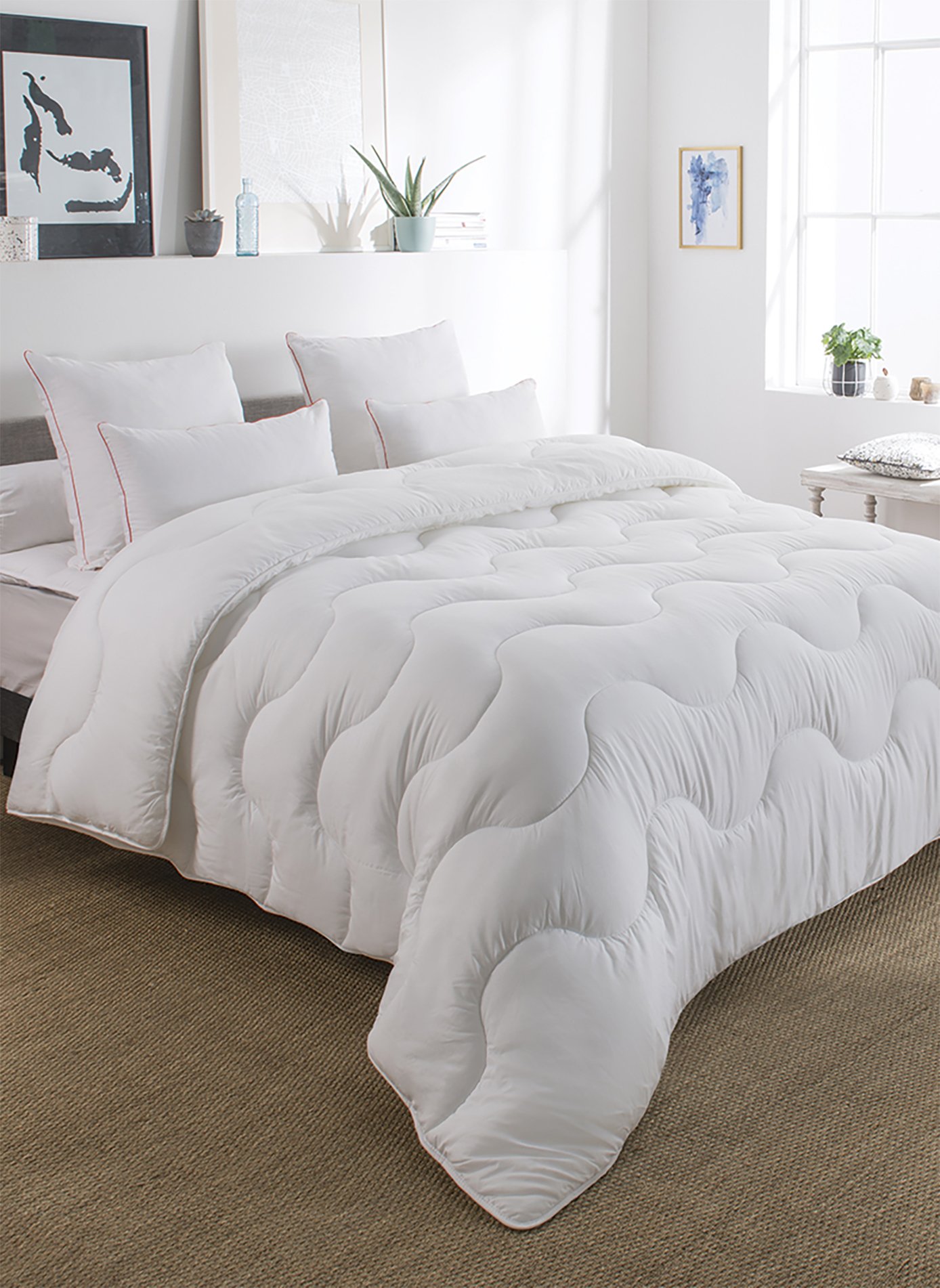 Couette angeline protect total  - temperee DROUAULT Blanc