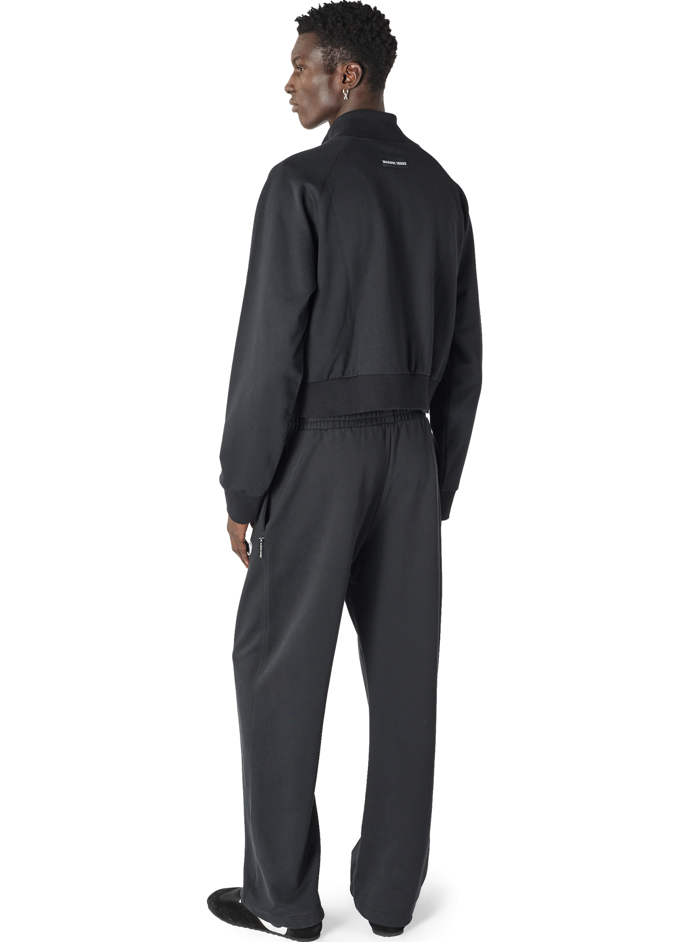 Sweatshirt zippé logo moon en coton biologique unisexe | Noir MARINE SERRE Homme