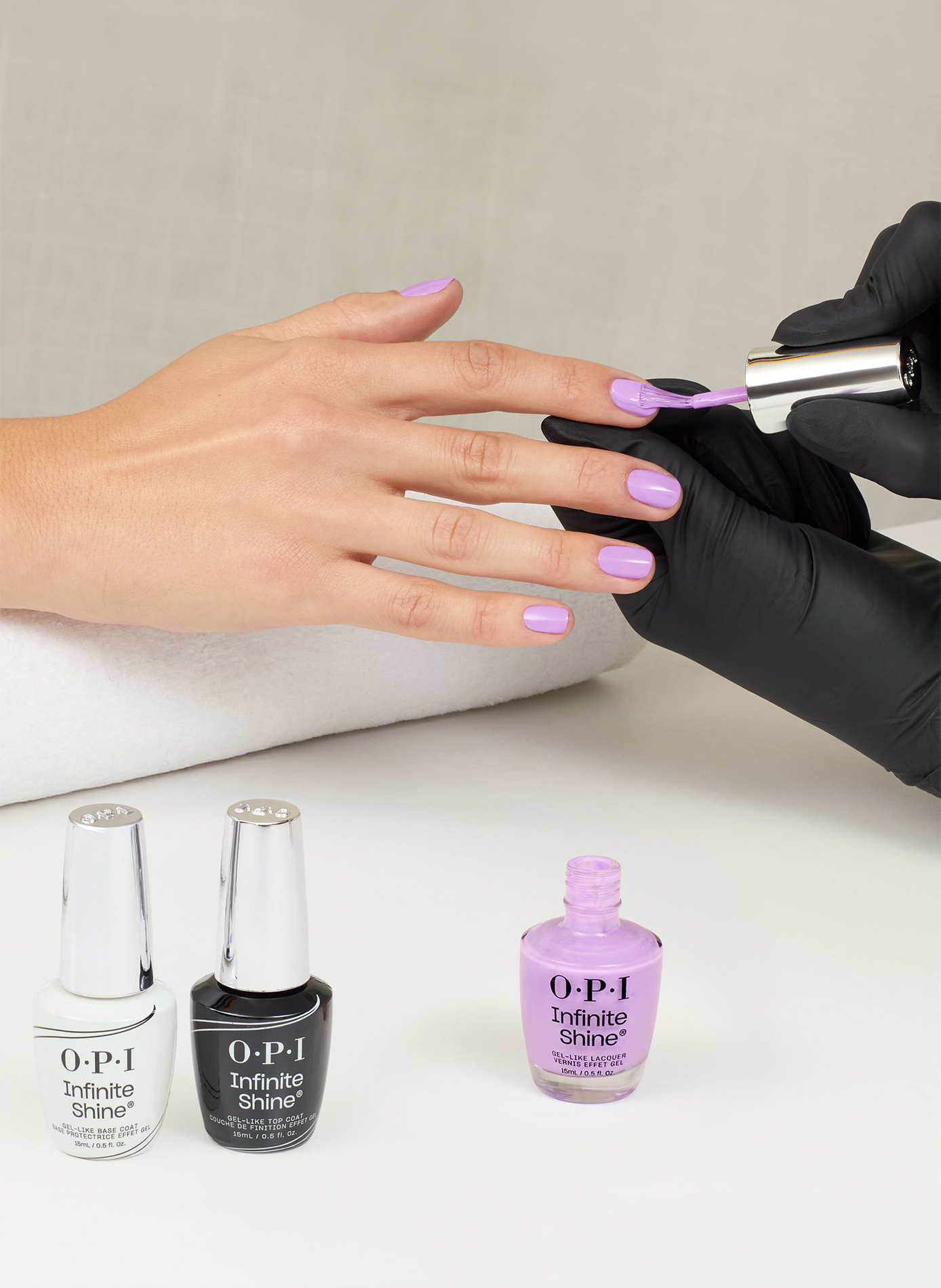 Infinite Shine - Learn to Fly nail polish OPI Violet moyen