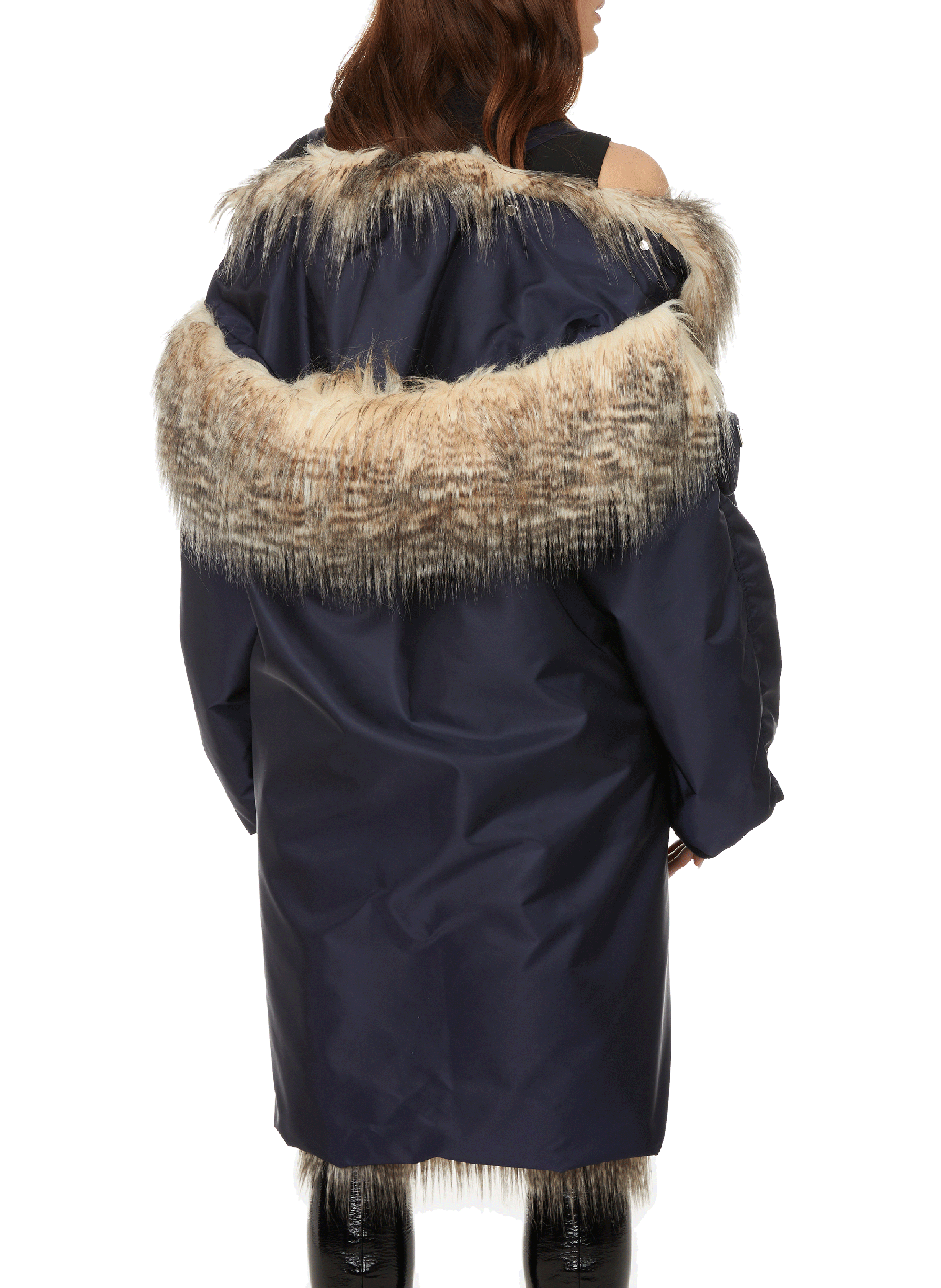 Parka en Re-nylon PRADA Bleu