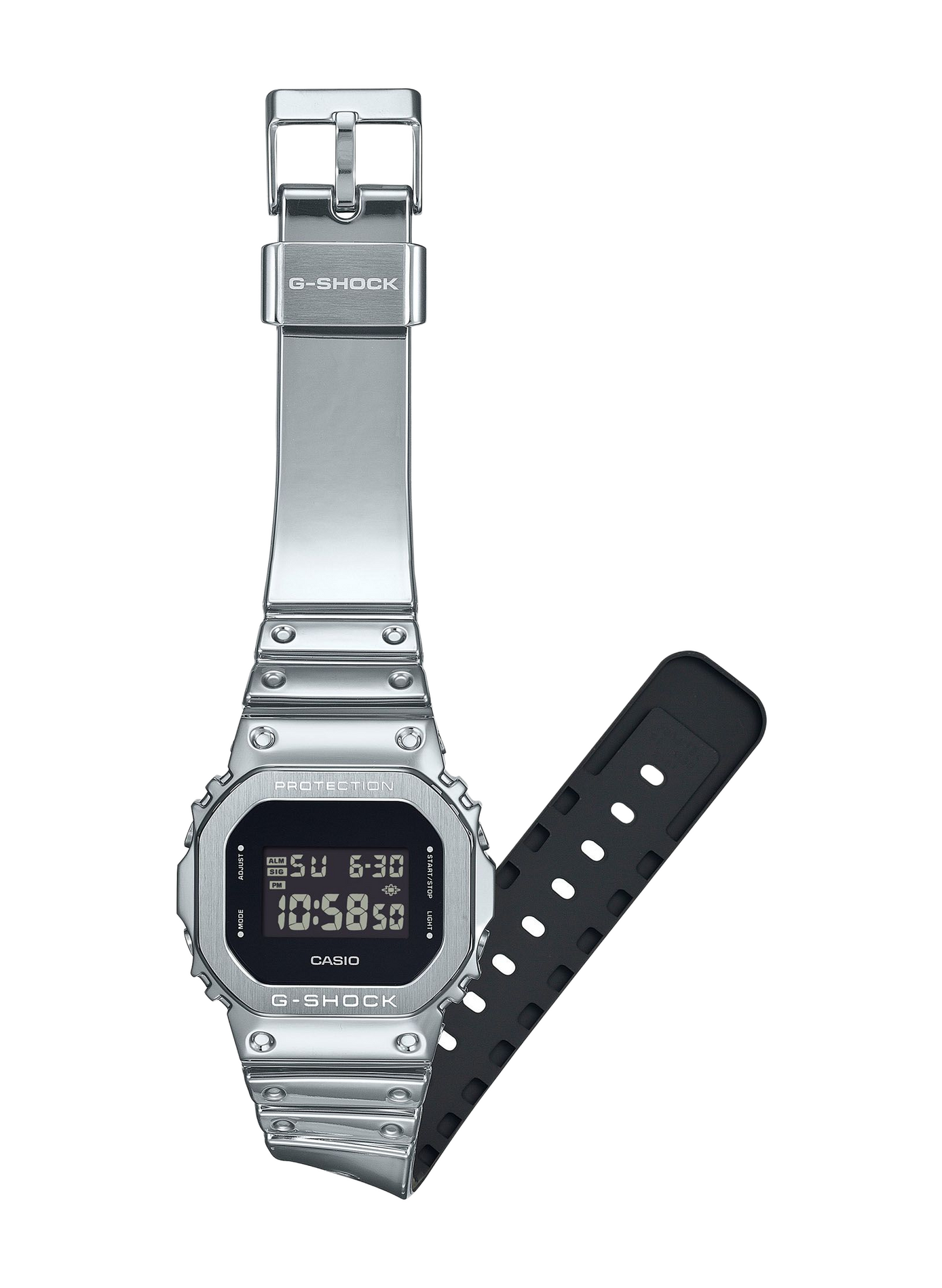 Montre quartz G-shock en silicone | Noir G-SHOCK Homme