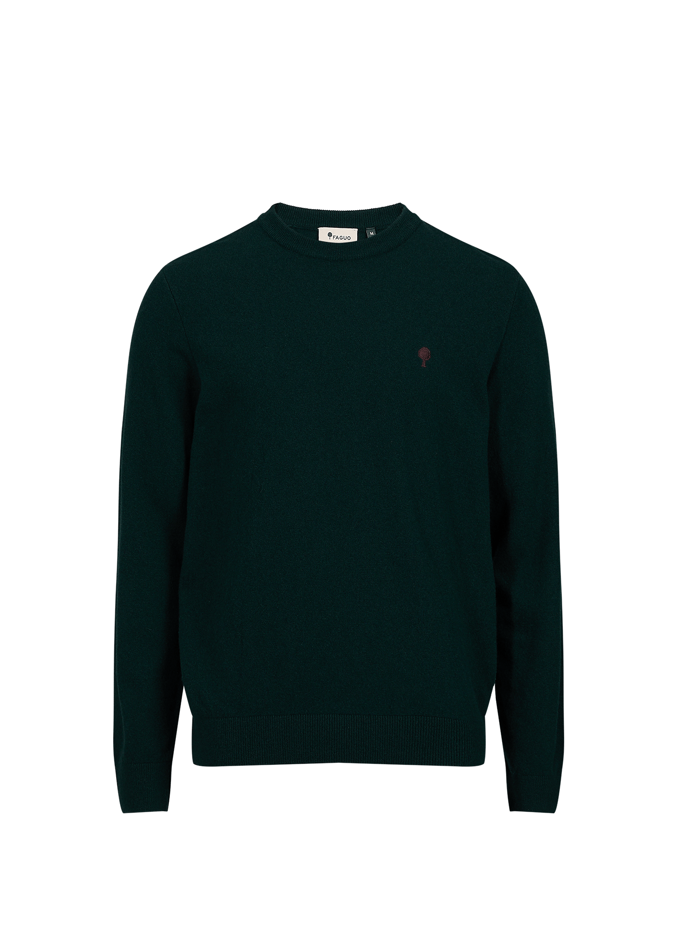 Pull droit en laine mélangée FAGUO Vert