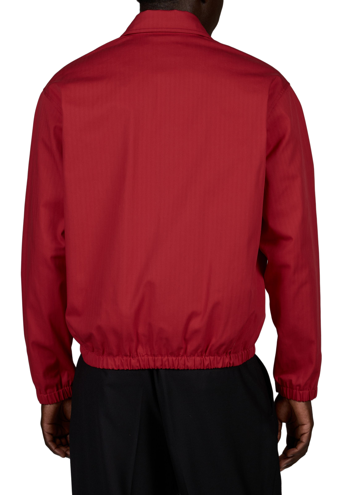 Blouson à col classique à logo brodé DROLE DE MONSIEUR Rouge