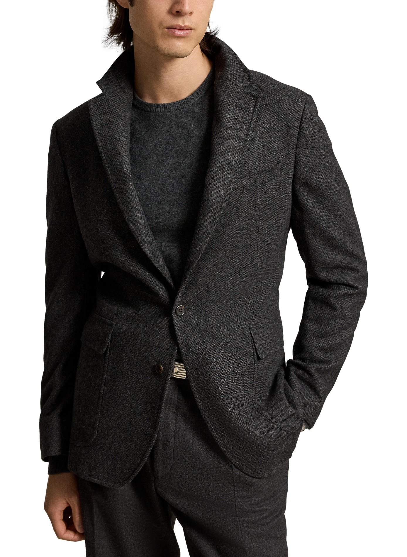 Blazer cintré en laine mélangé POLO RALPH LAUREN Beige