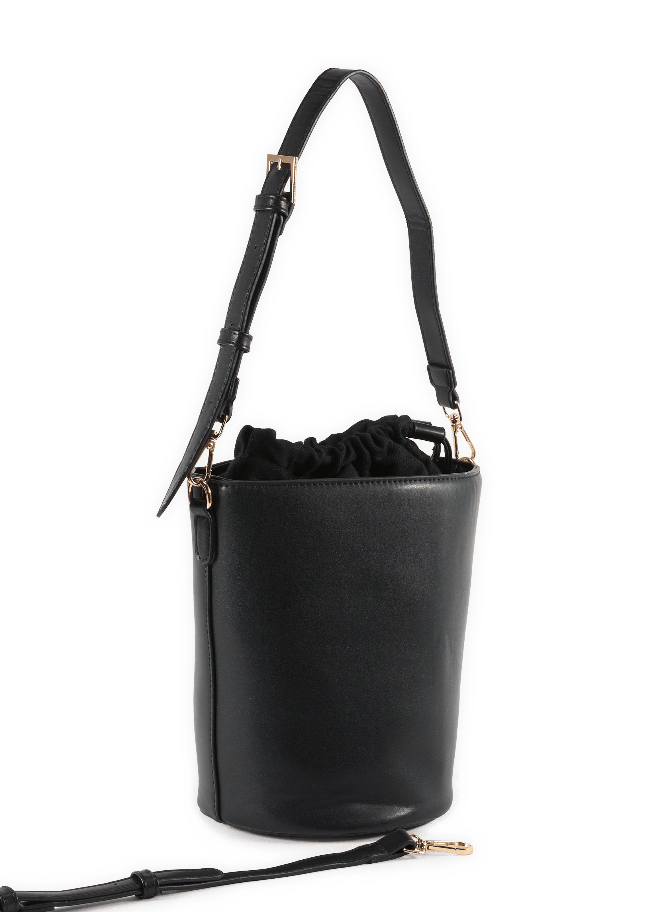 Bucket bag with drawstring closure AU PRINTEMPS PARIS Black