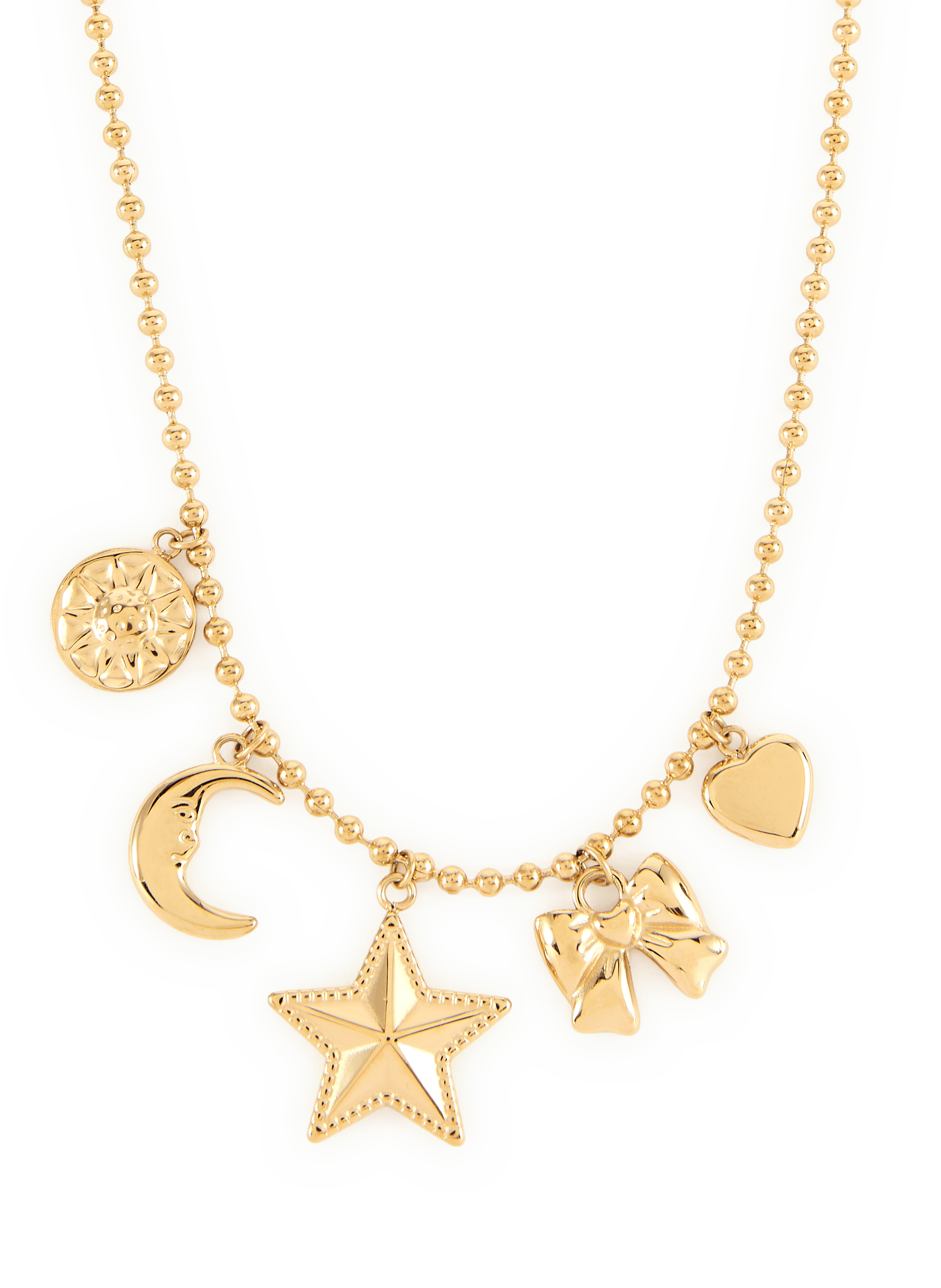Charm Necklace AU PRINTEMPS PARIS Golden