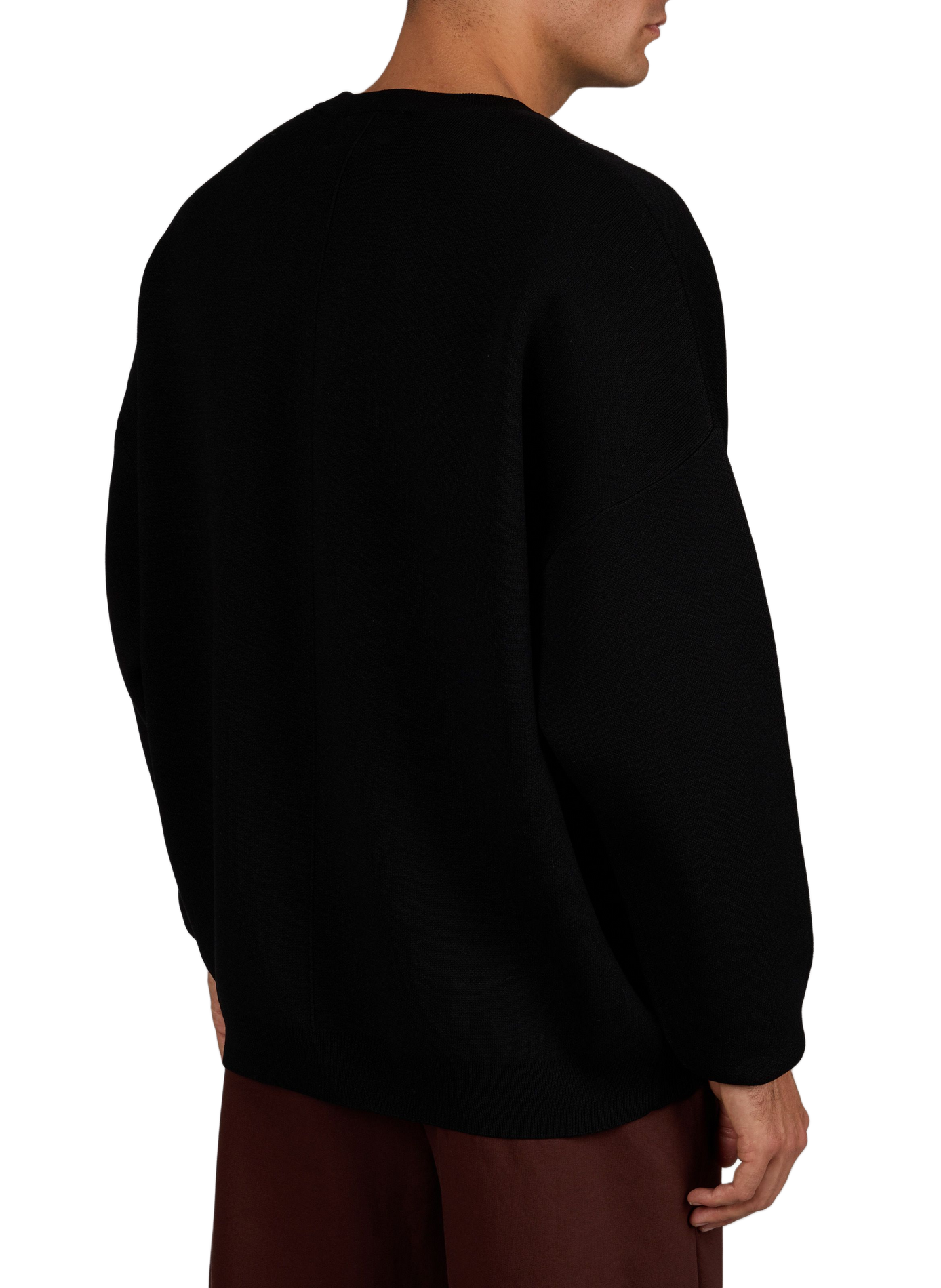 Oversized round neck sweater GERTRUDE Black