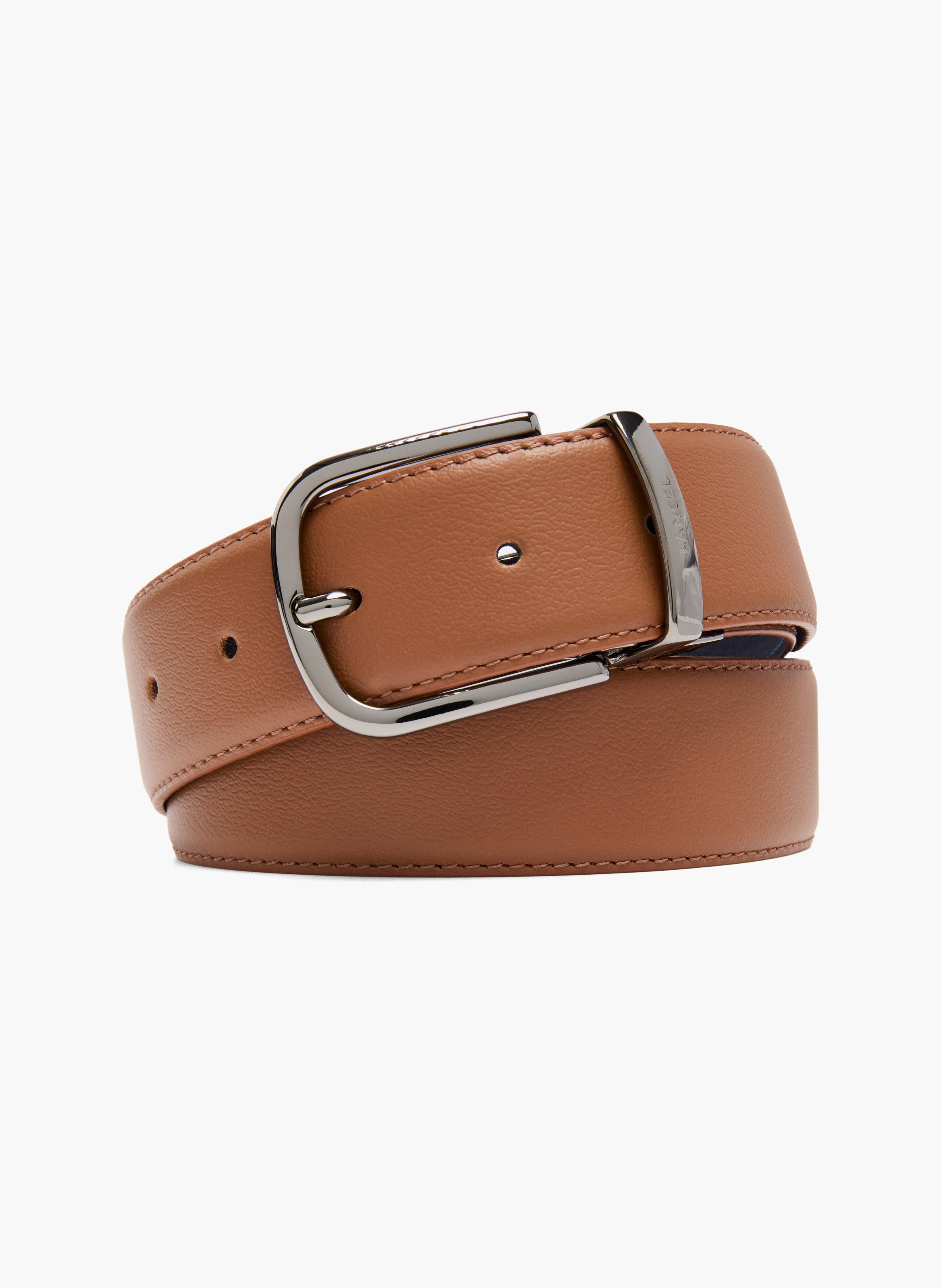Lederen omkeerbare riem van 35 mm, verstelbaar. LANCEL Veelkleurig
