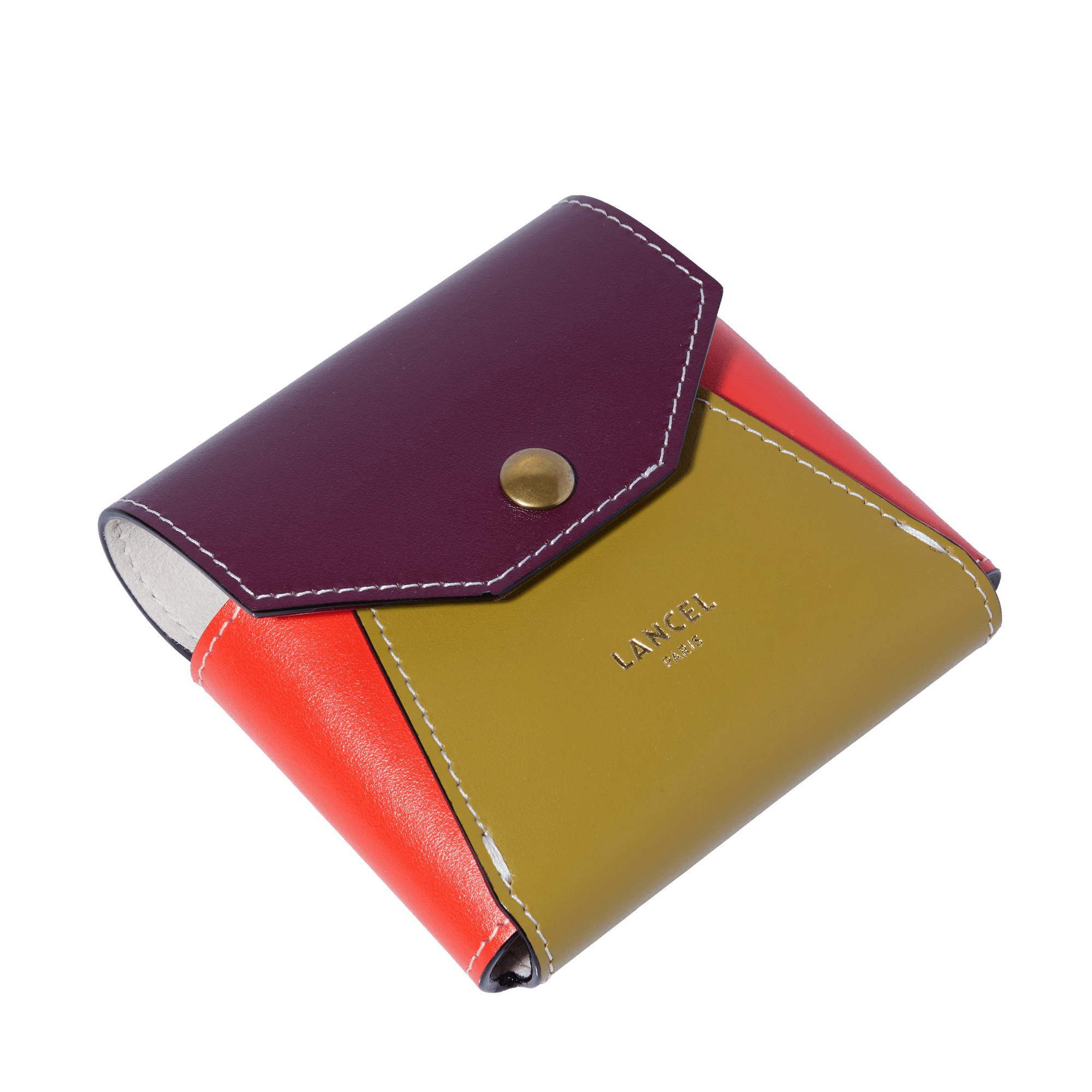 Set van 6 Lancel-onderzetters van leer, veelkleurig LANCEL Veelkleurig