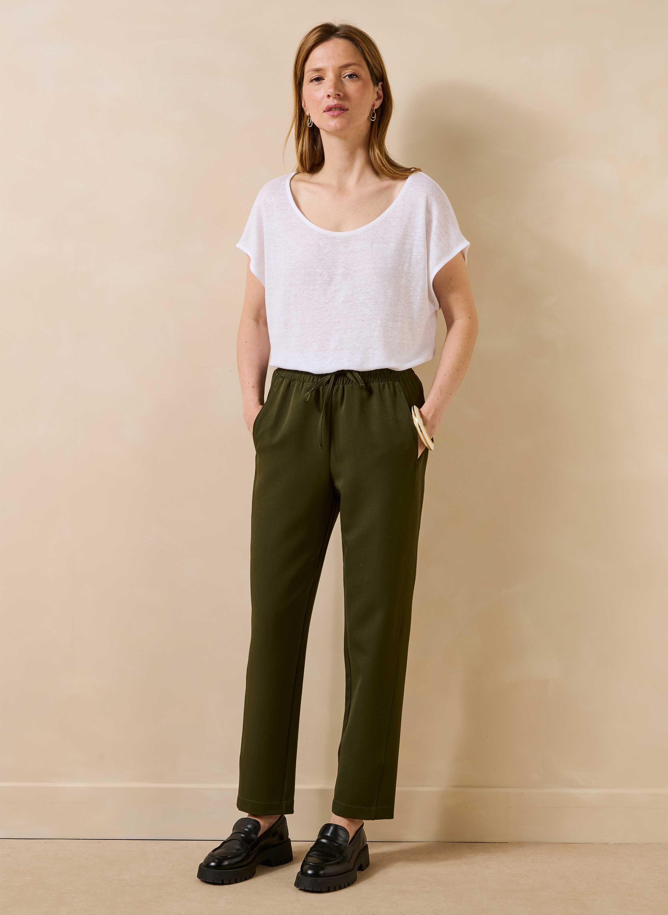 Broek met wortelsnit uni LA FEE MARABOUTEE Groen