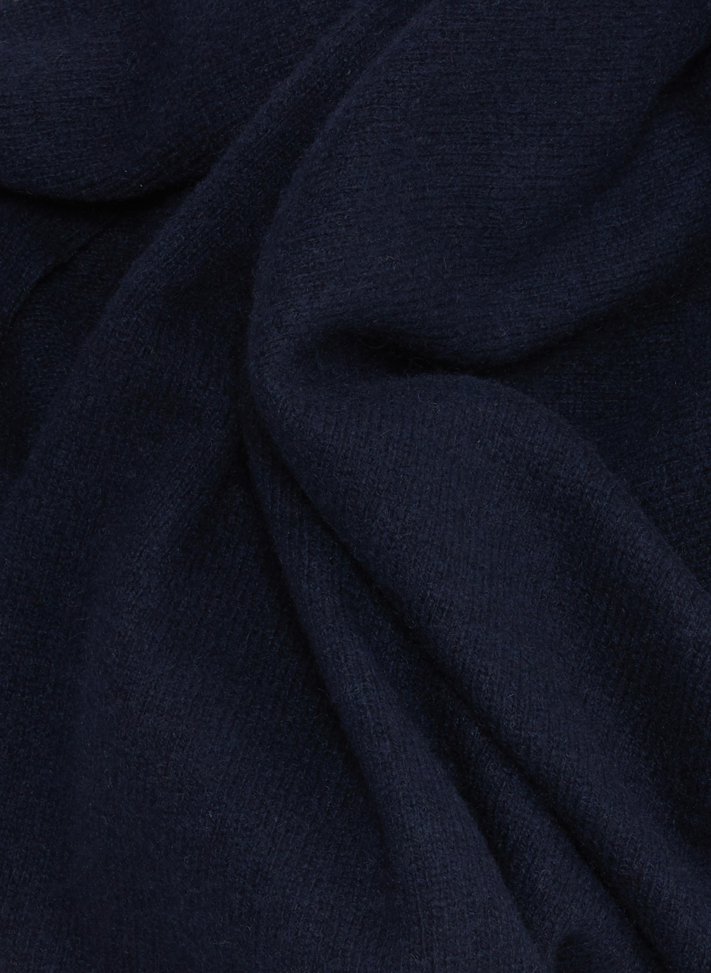 Écharpe en cachemire recyclé et laine mérinos ORGANIC BASICS Bleu