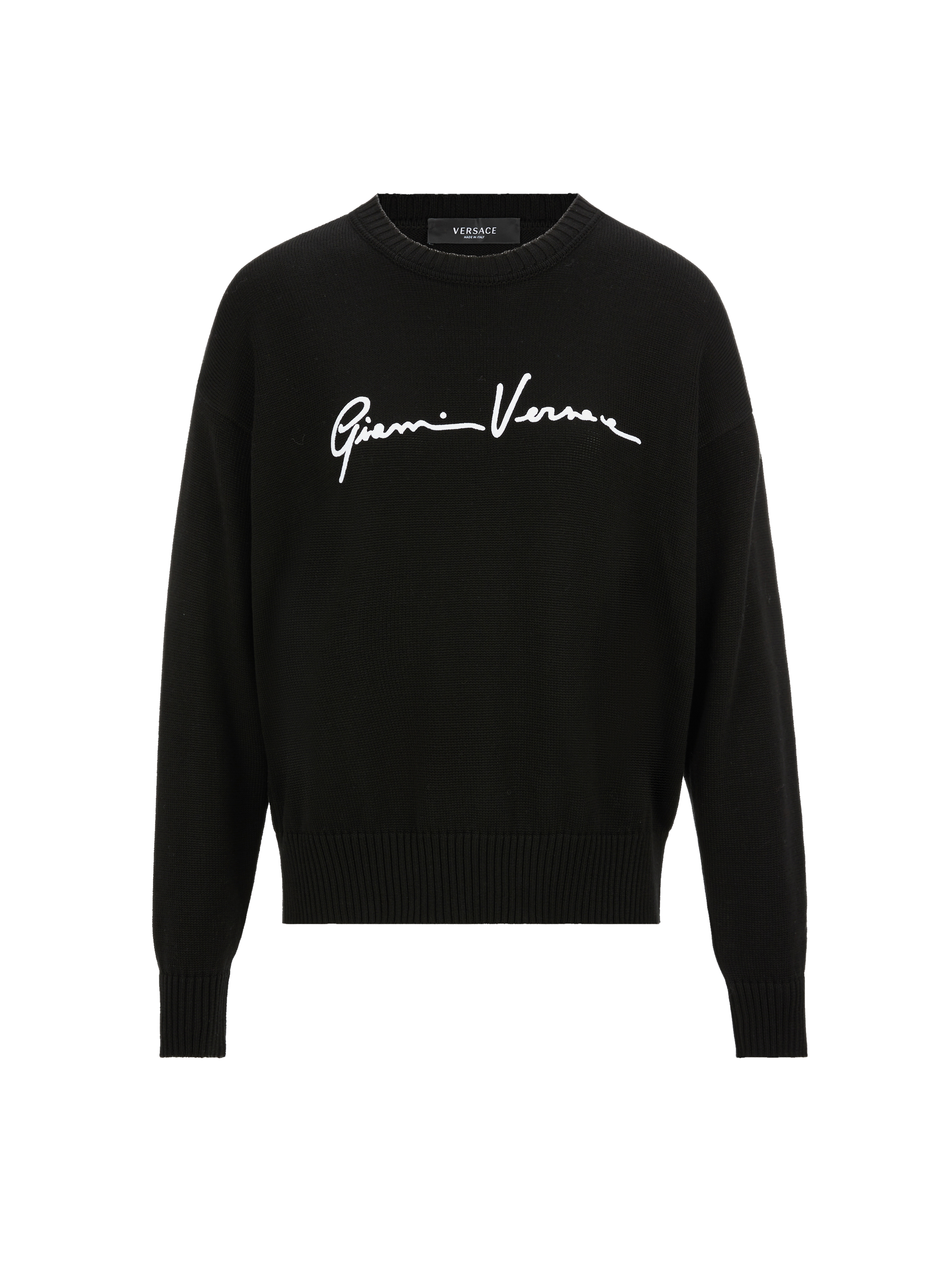 Pull brodé GV Signature en coton
