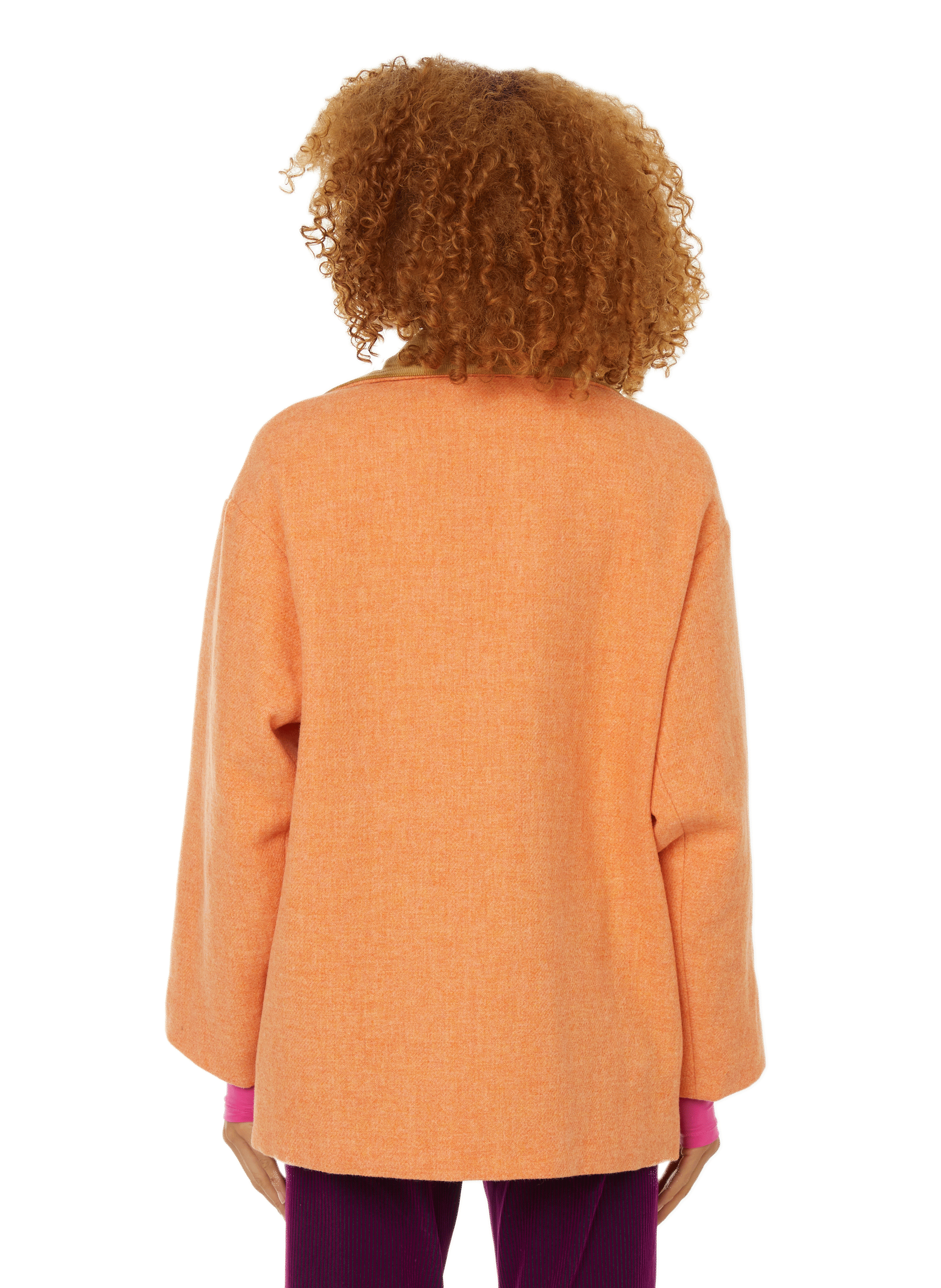 Virgin wool coat ROSEANNA Orange