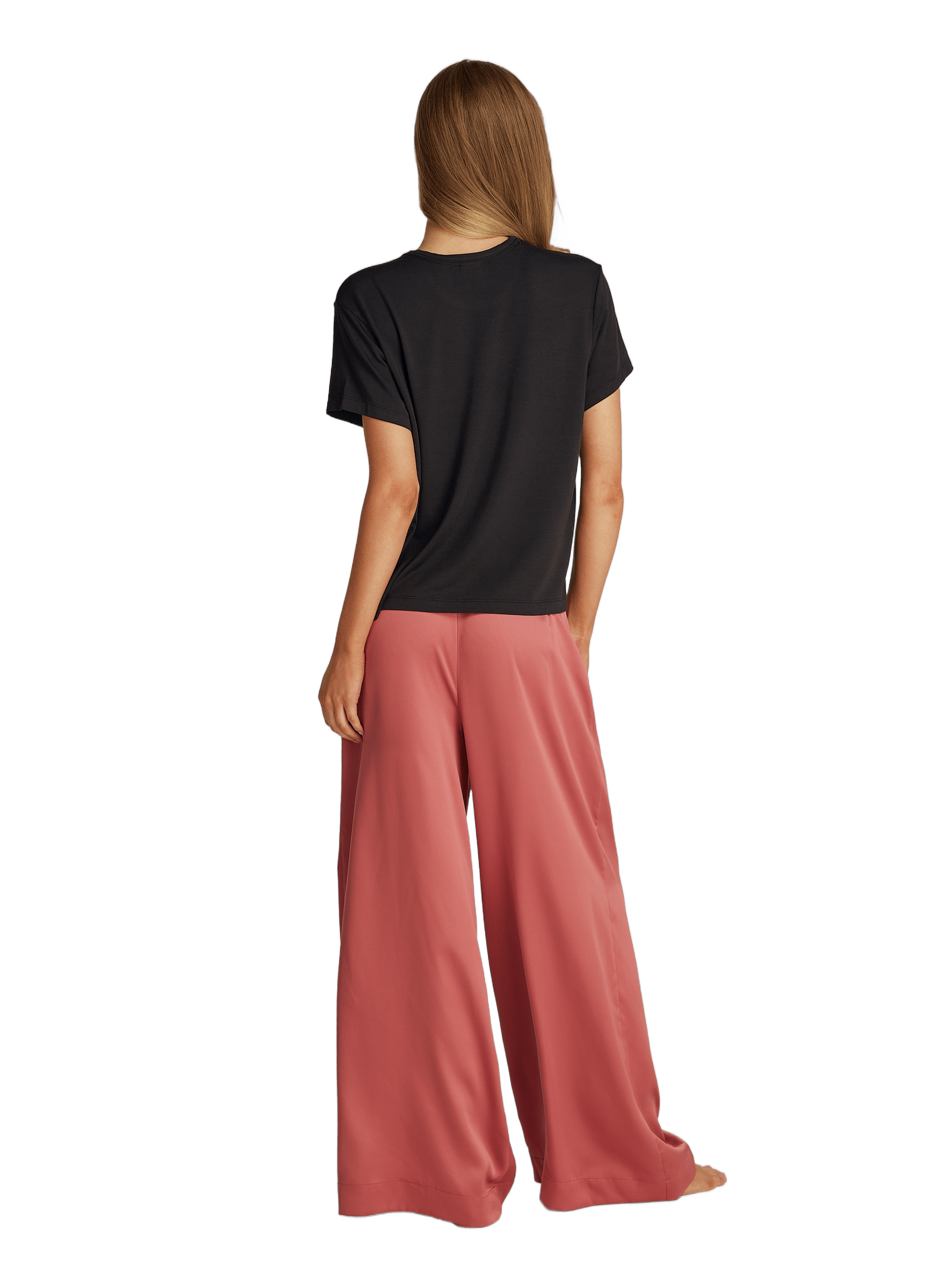 T-shirt col rond droit  CALVIN KLEIN Noir