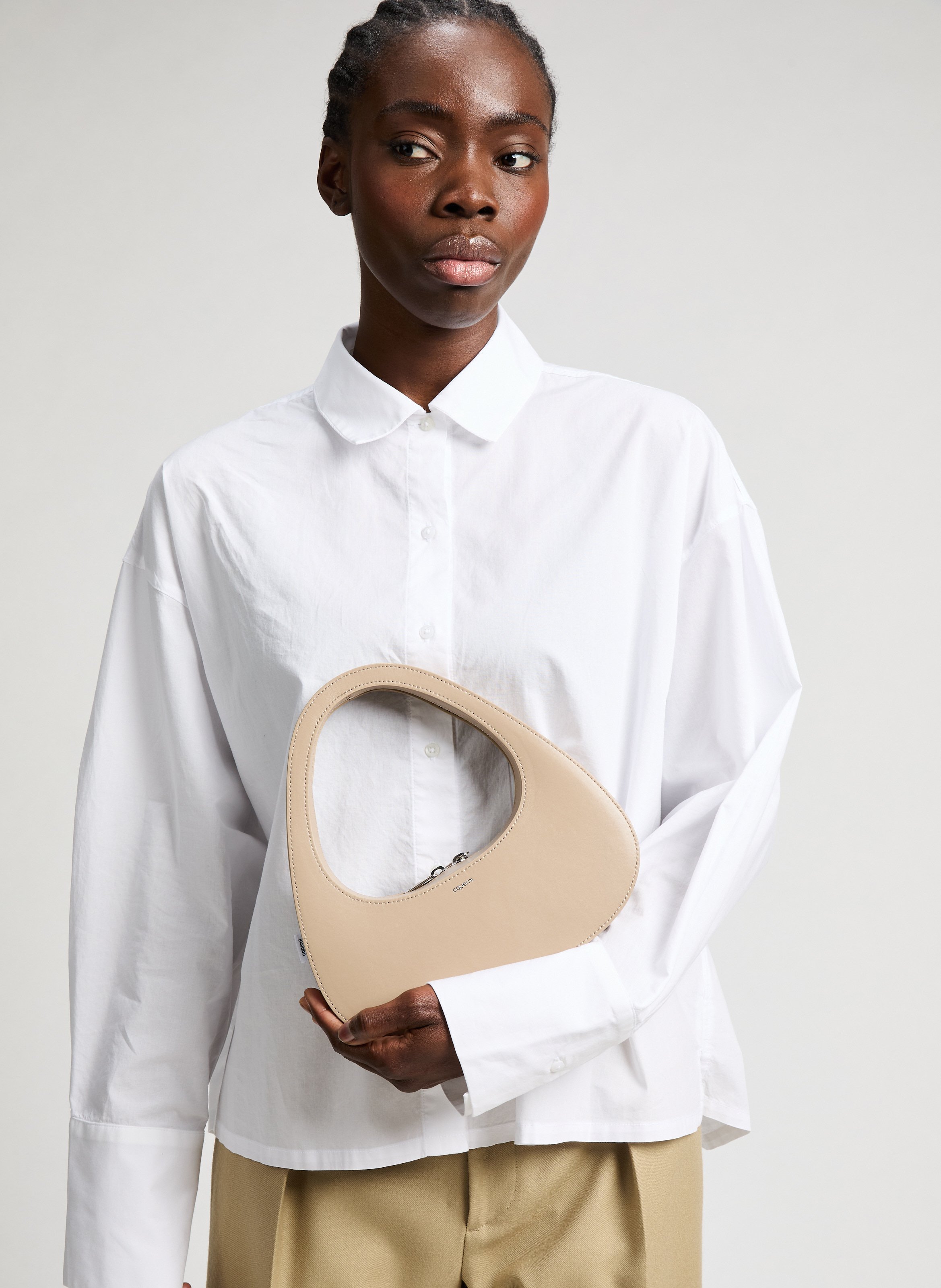 Swipe baguette bag COPERNI Beige
