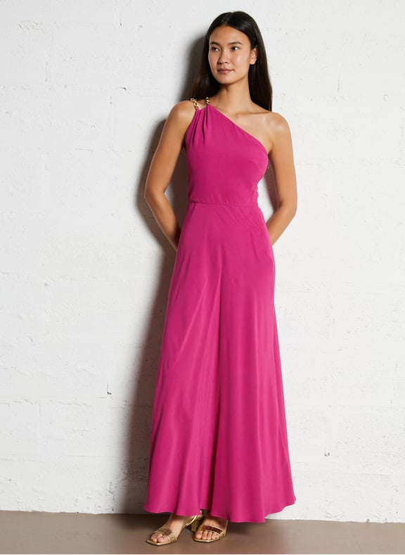 Robe asymétrique évasée finn Rose by BA&SH BA&SH Robe asymétrique évasée finn Rose