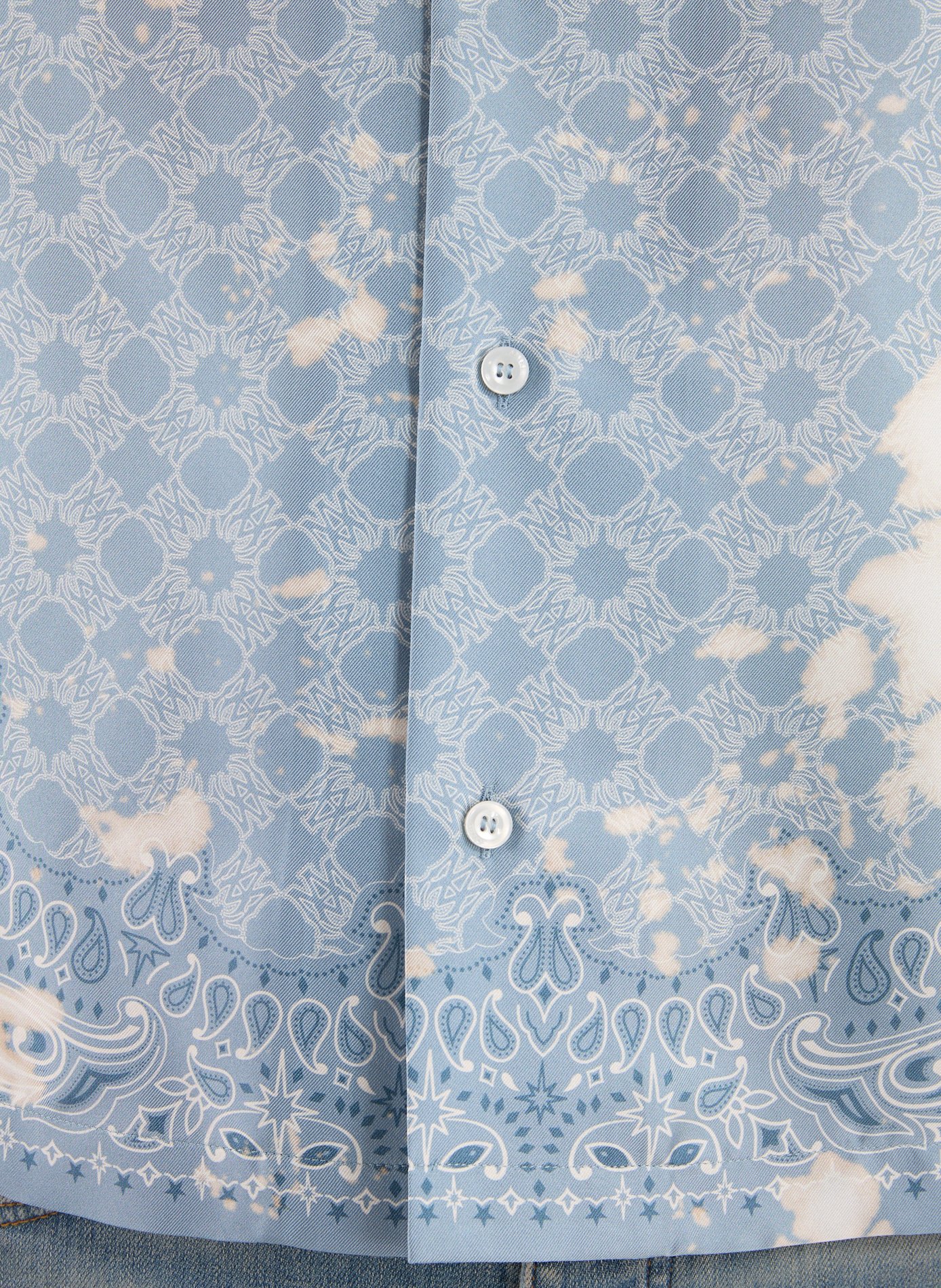 Chemise à motif AMIRI Bleu