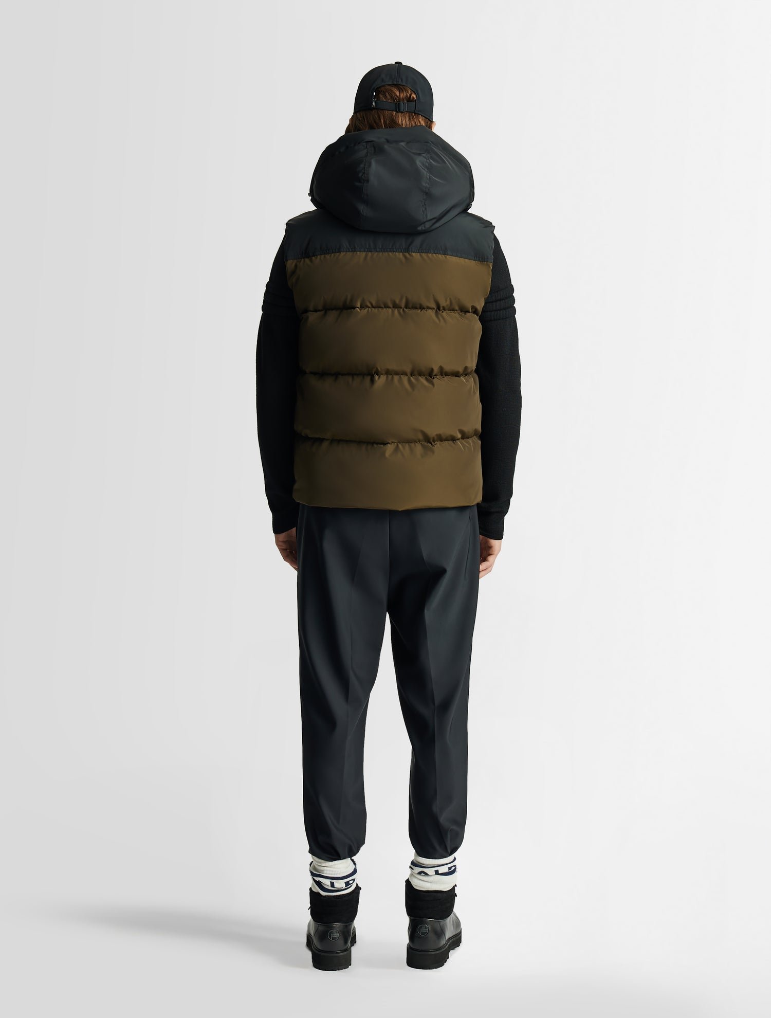 Veste sans manches yonox col capuche coupe regular FUSALP Marron