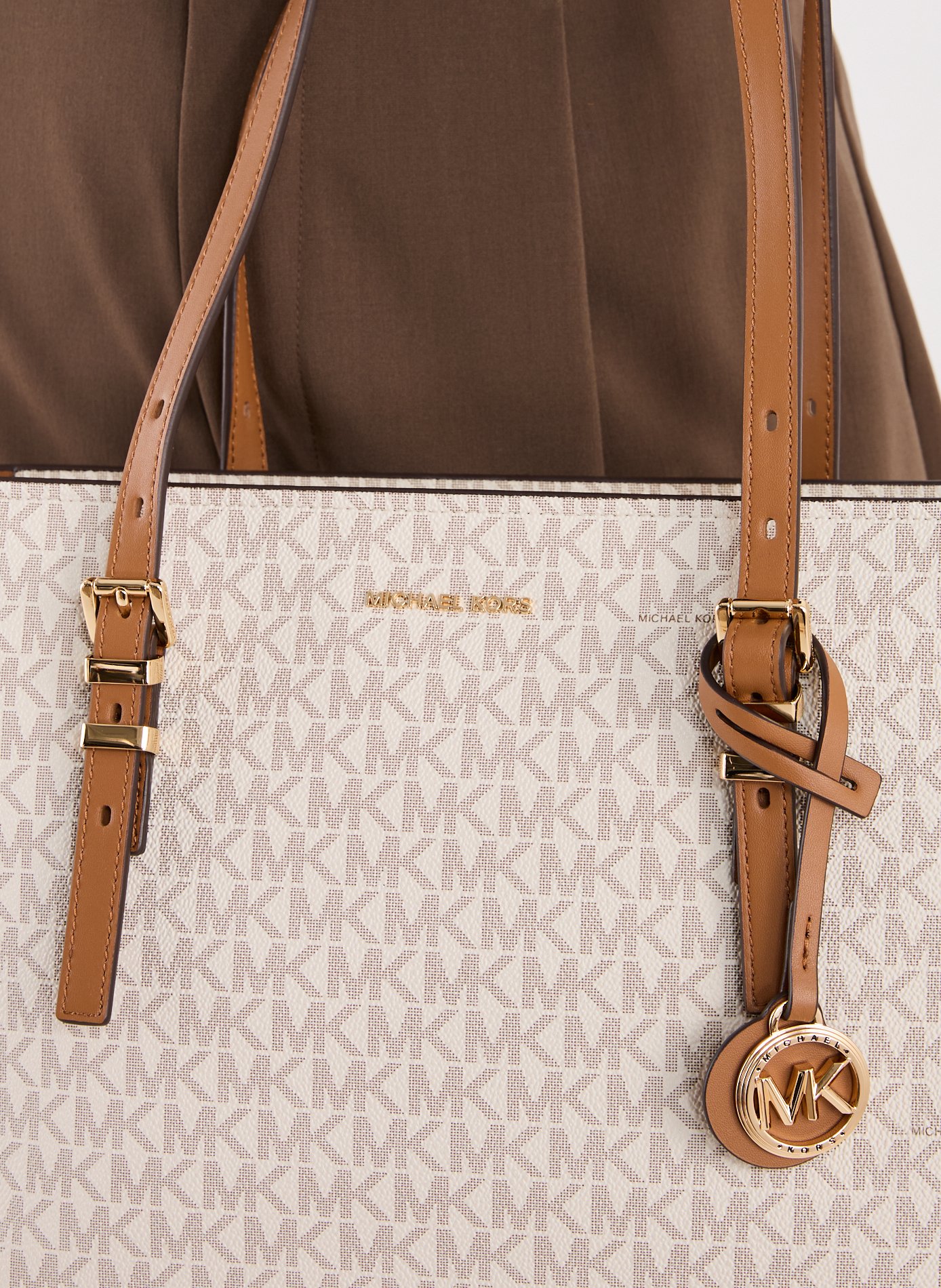 Monogram-print tote bag MICHAEL KORS White