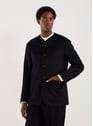 Straight blazer in blended wool and cashmere | Blue by EMPORIO ARMANI EMPORIO ARMANI Straight blazer in blended wool and cashmere | Blue