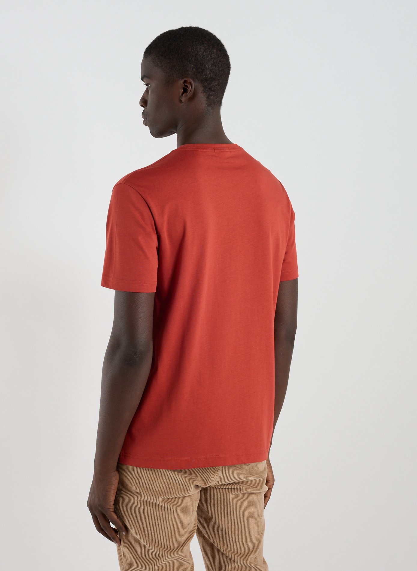 T-shirt uni en coton GANT Orange
