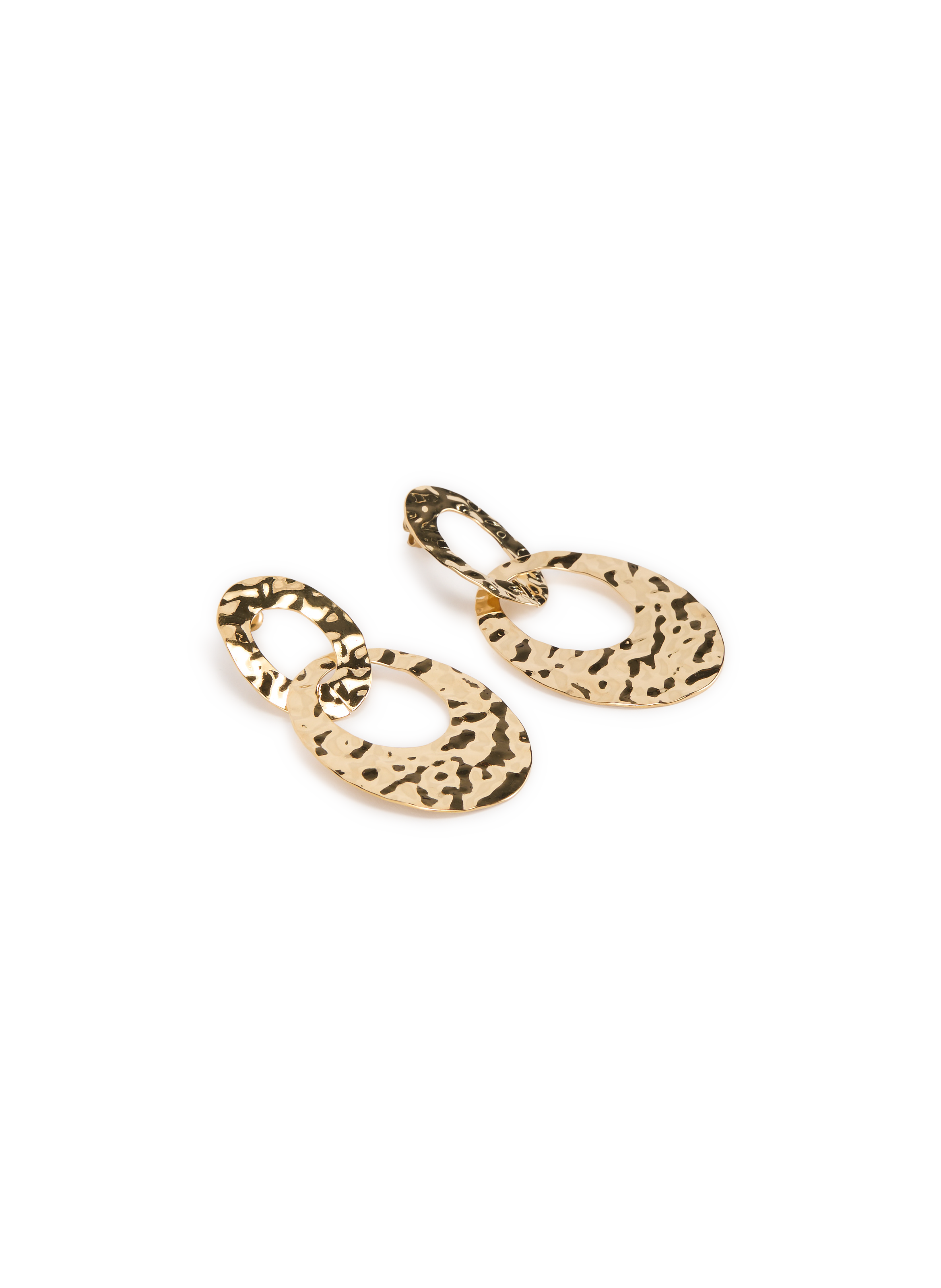 Hammered earrings AU PRINTEMPS PARIS Golden