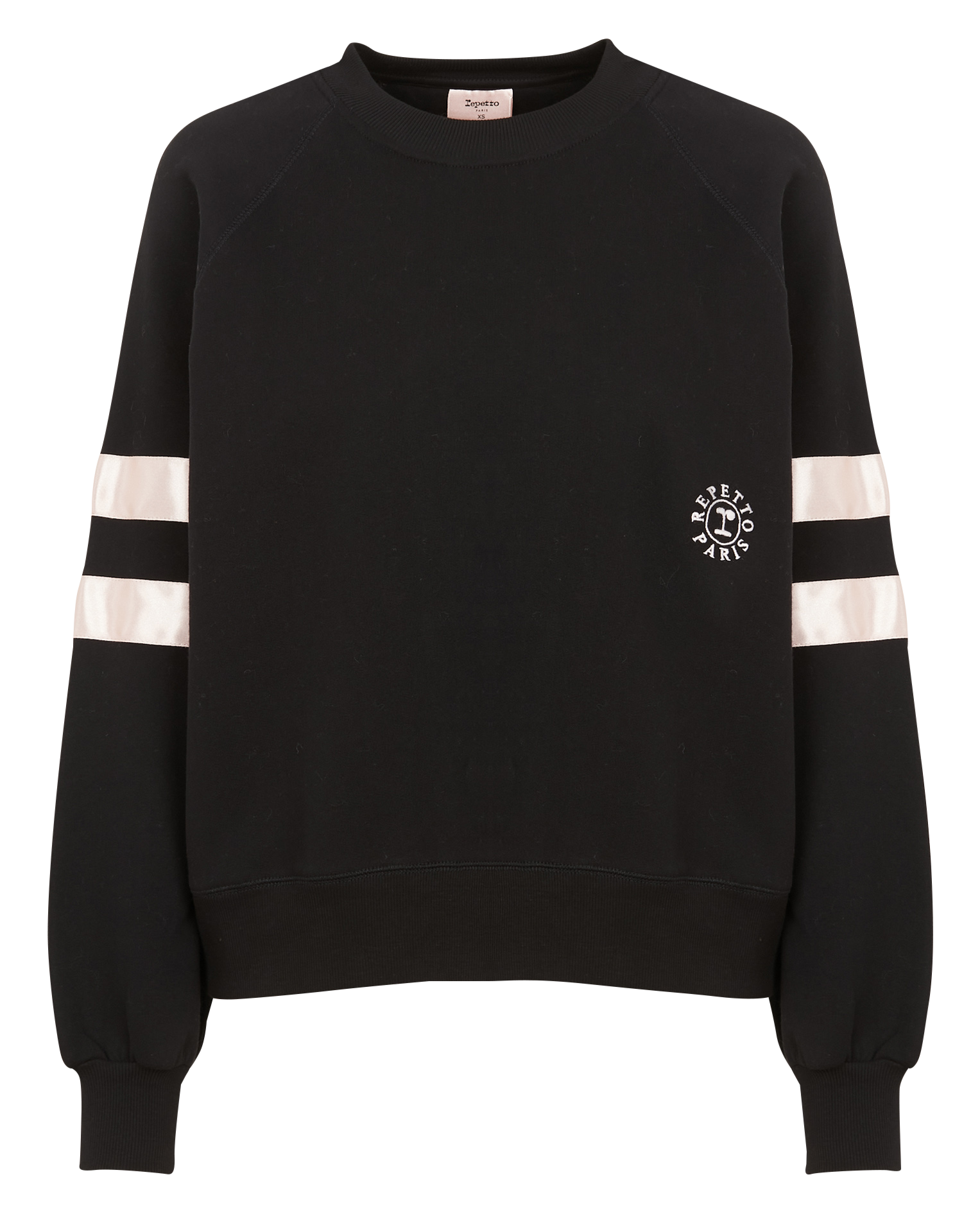Sweatshirt col rond en coton mélangé REPETTO Noir