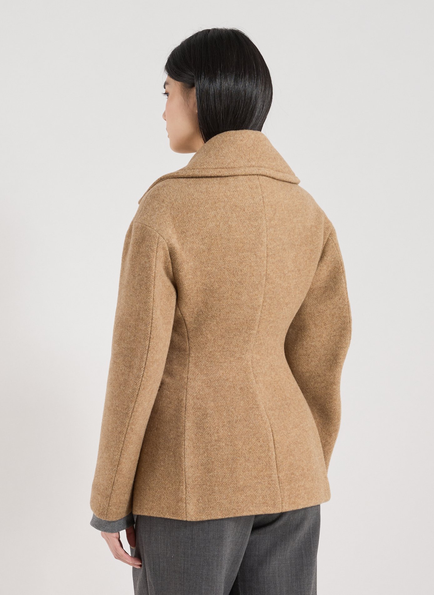 Manteau en laine SANDBEIGE Beige
