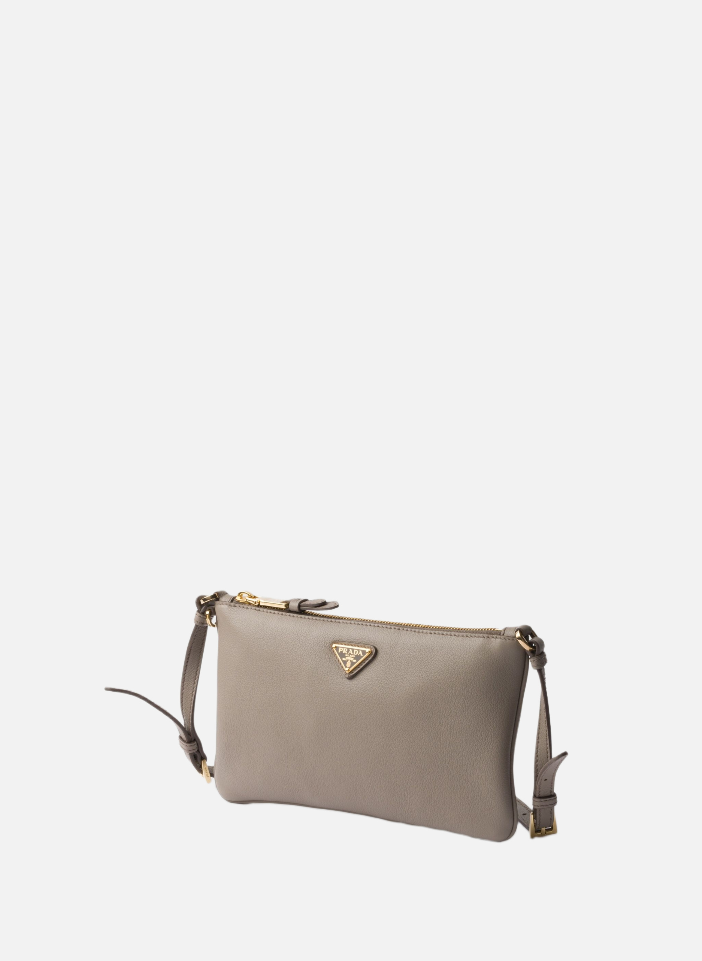 Pochette en cuir PRADA Gris