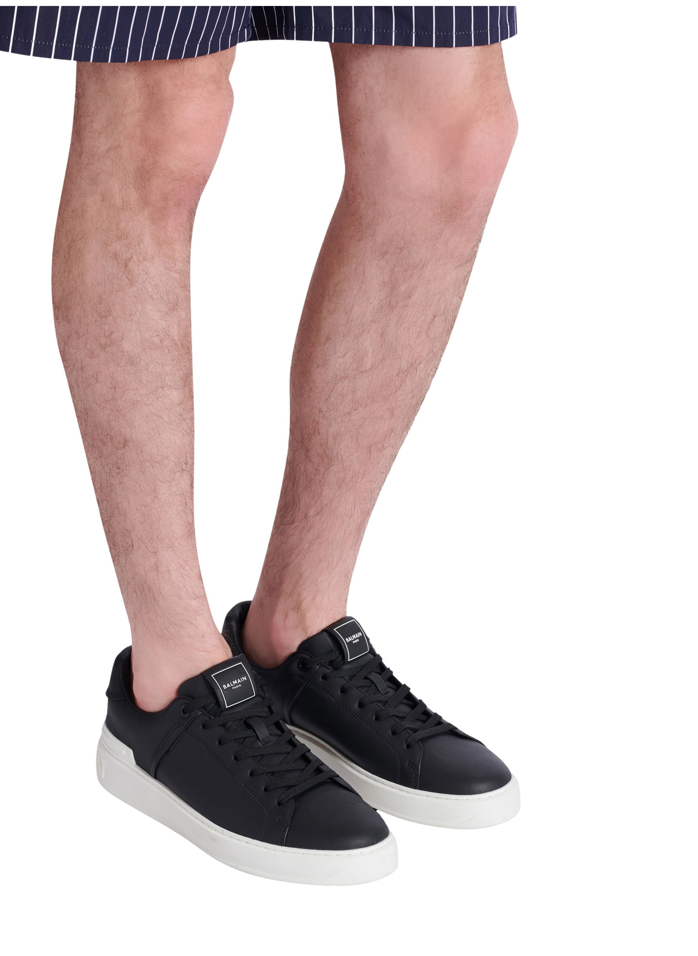 Baskets b-court en cuir de veau BALMAIN Multicolore