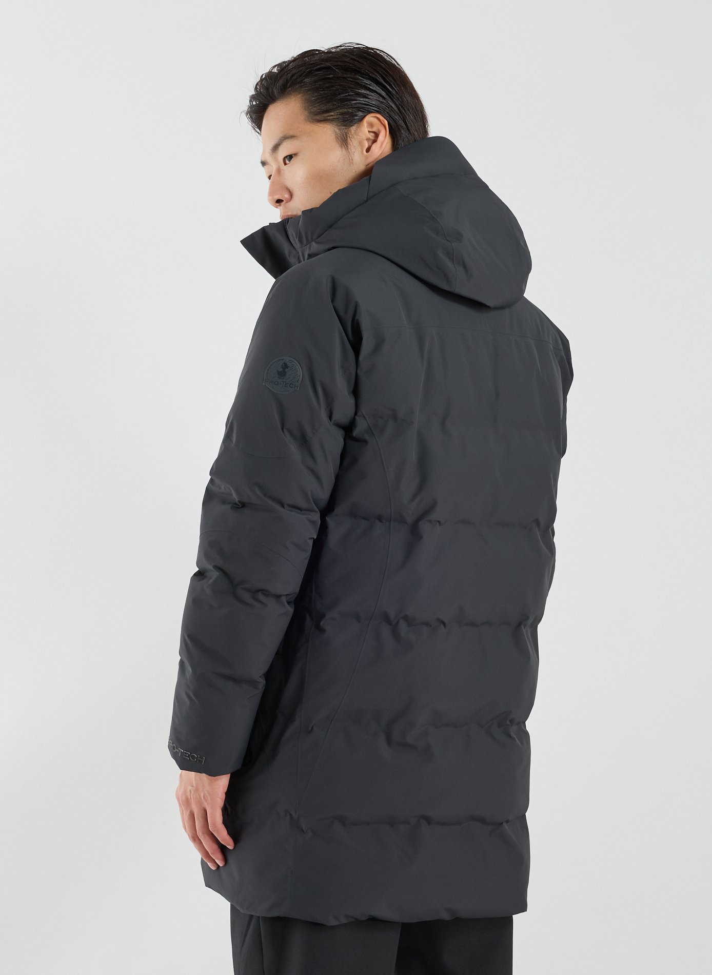 Doudoune longue Everest à capuche matelassée SAVE THE DUCK Noir