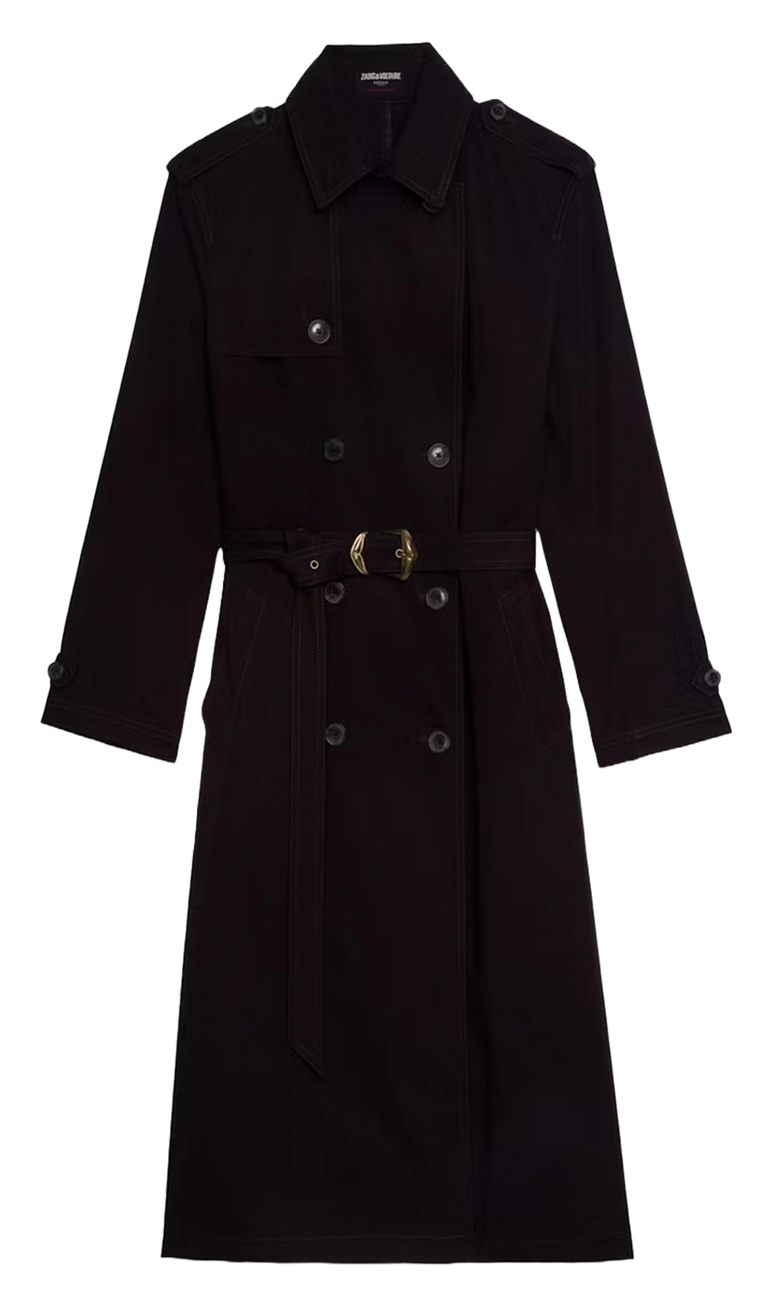 Trench col tailleur en coton kenar ZADIG&VOLTAIRE Marron