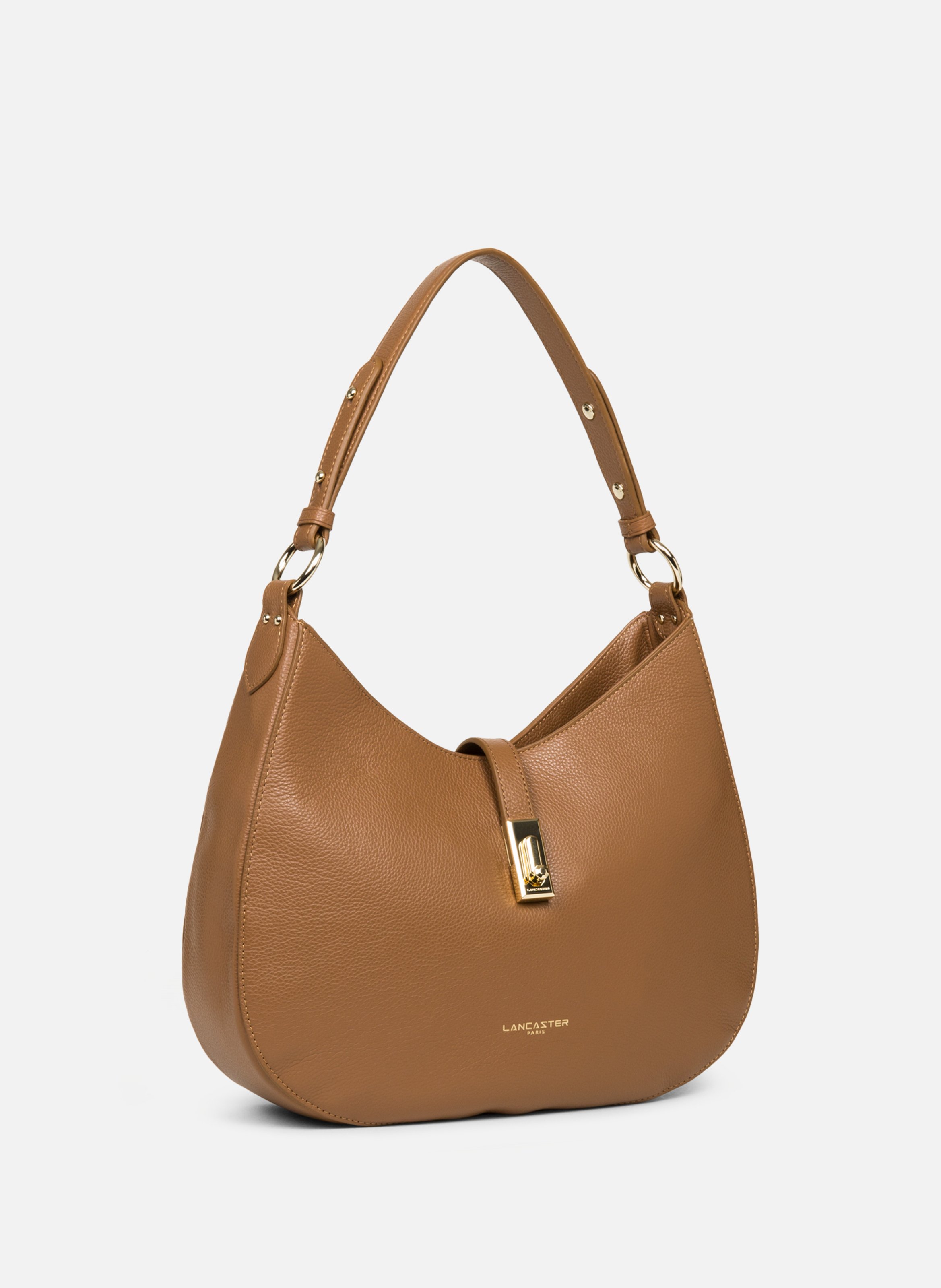 Grand sac besace - milano horizon LANCASTER Marron