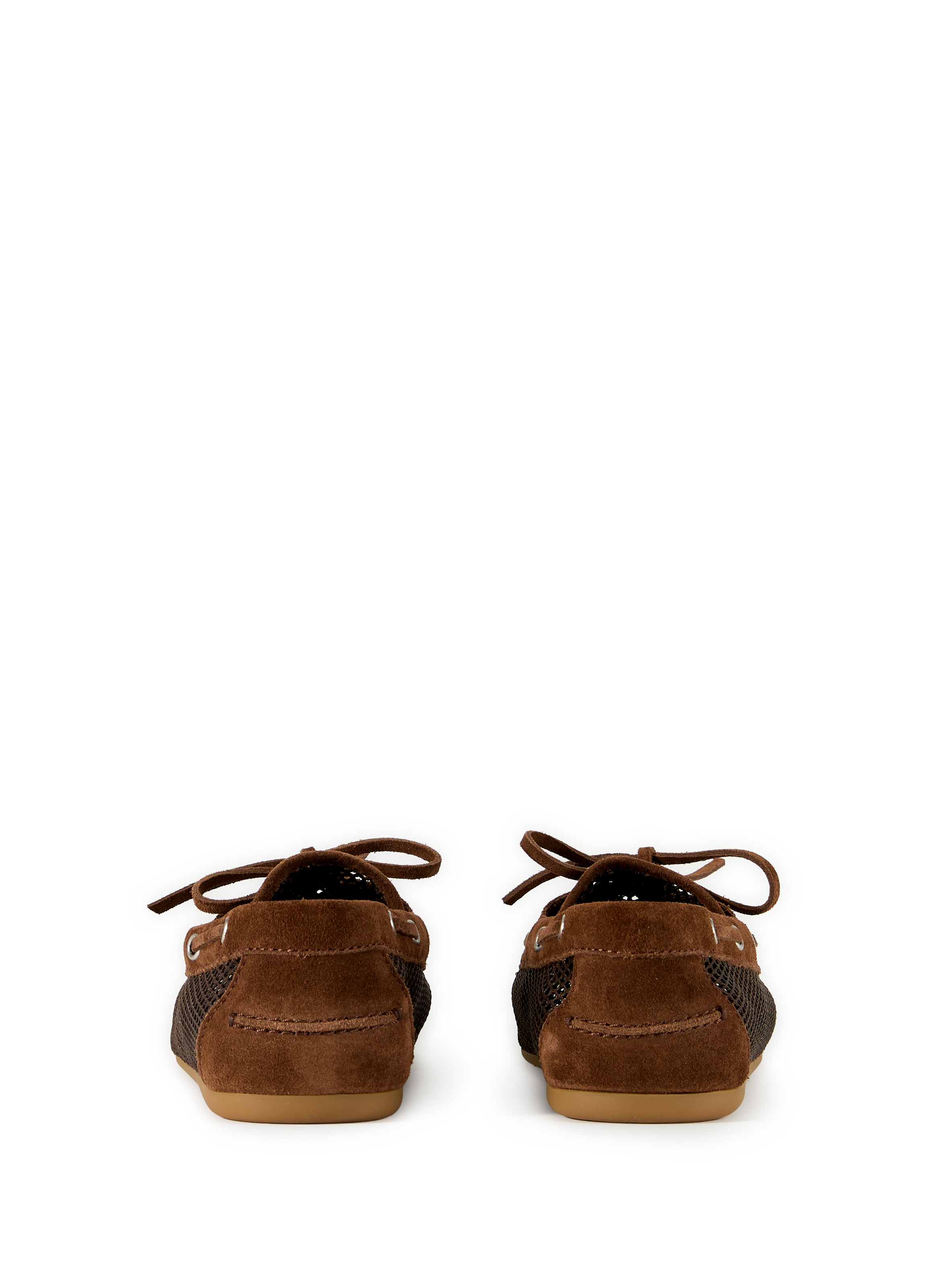Cutout leather moccasins MIU MIU Brown