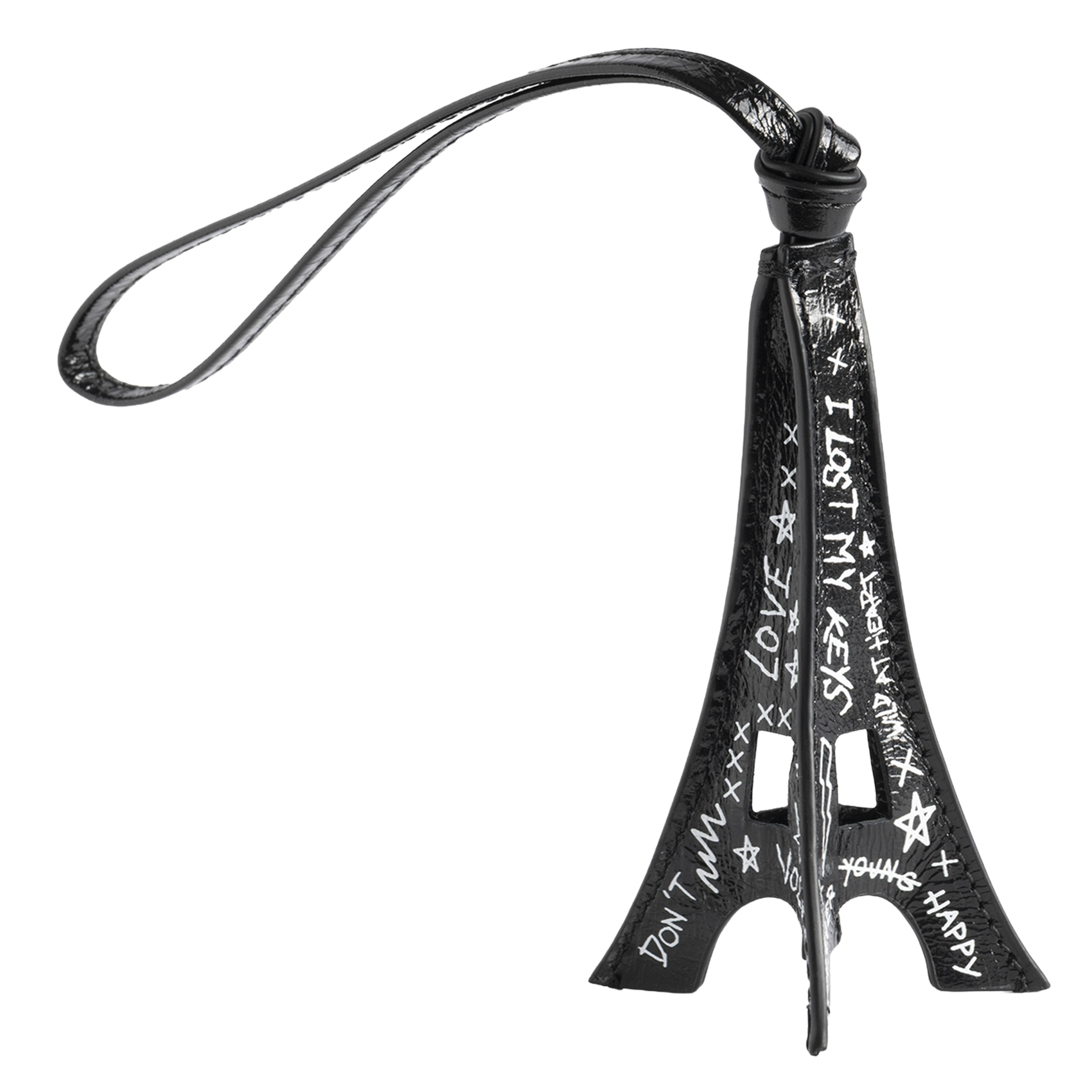 Porte-clés imprimé tour eiffel zadig tower ZADIG&VOLTAIRE Noir