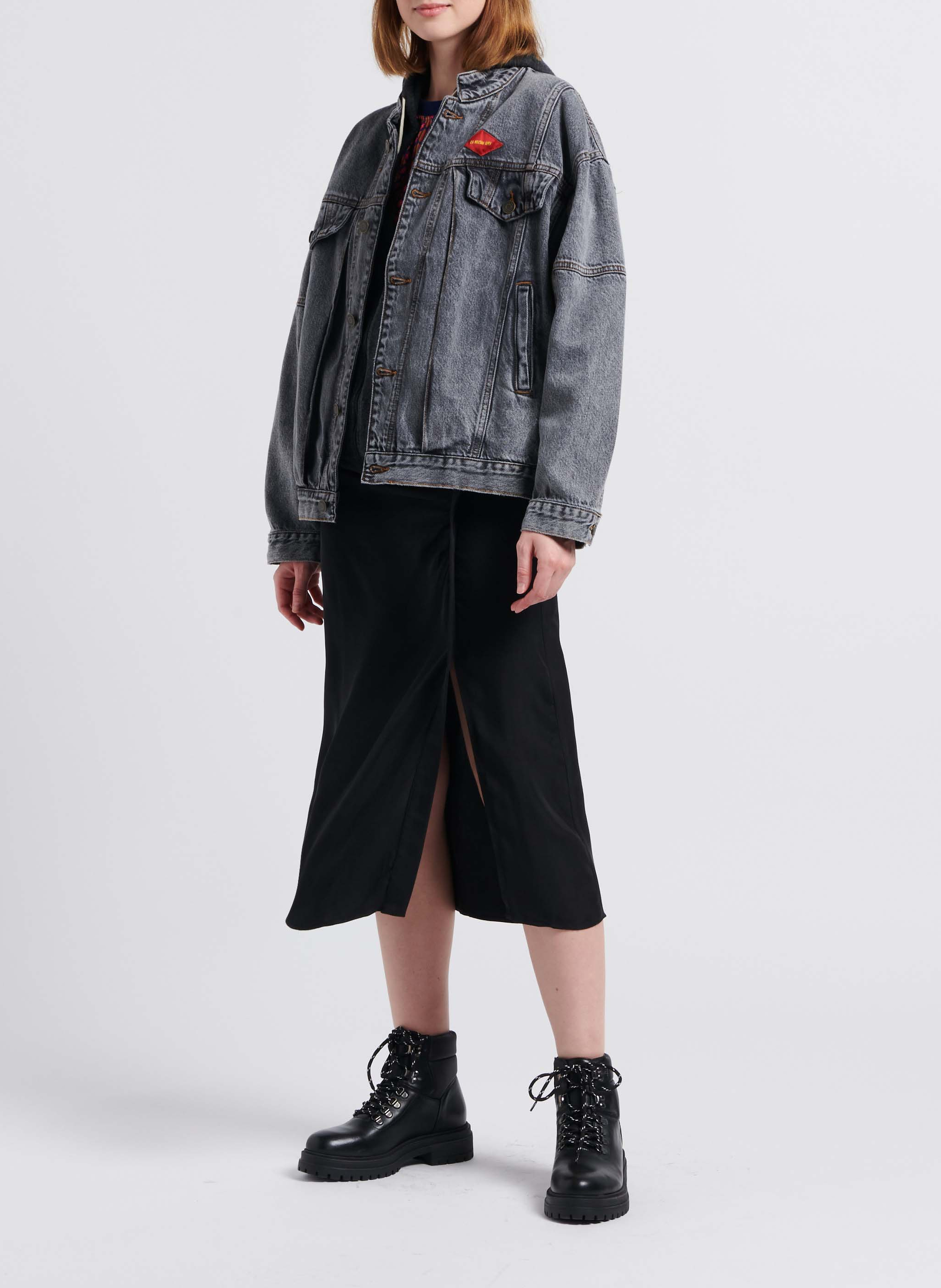 Sweat à capuche en coton mélangé ypawood AMERICAN VINTAGE Noir