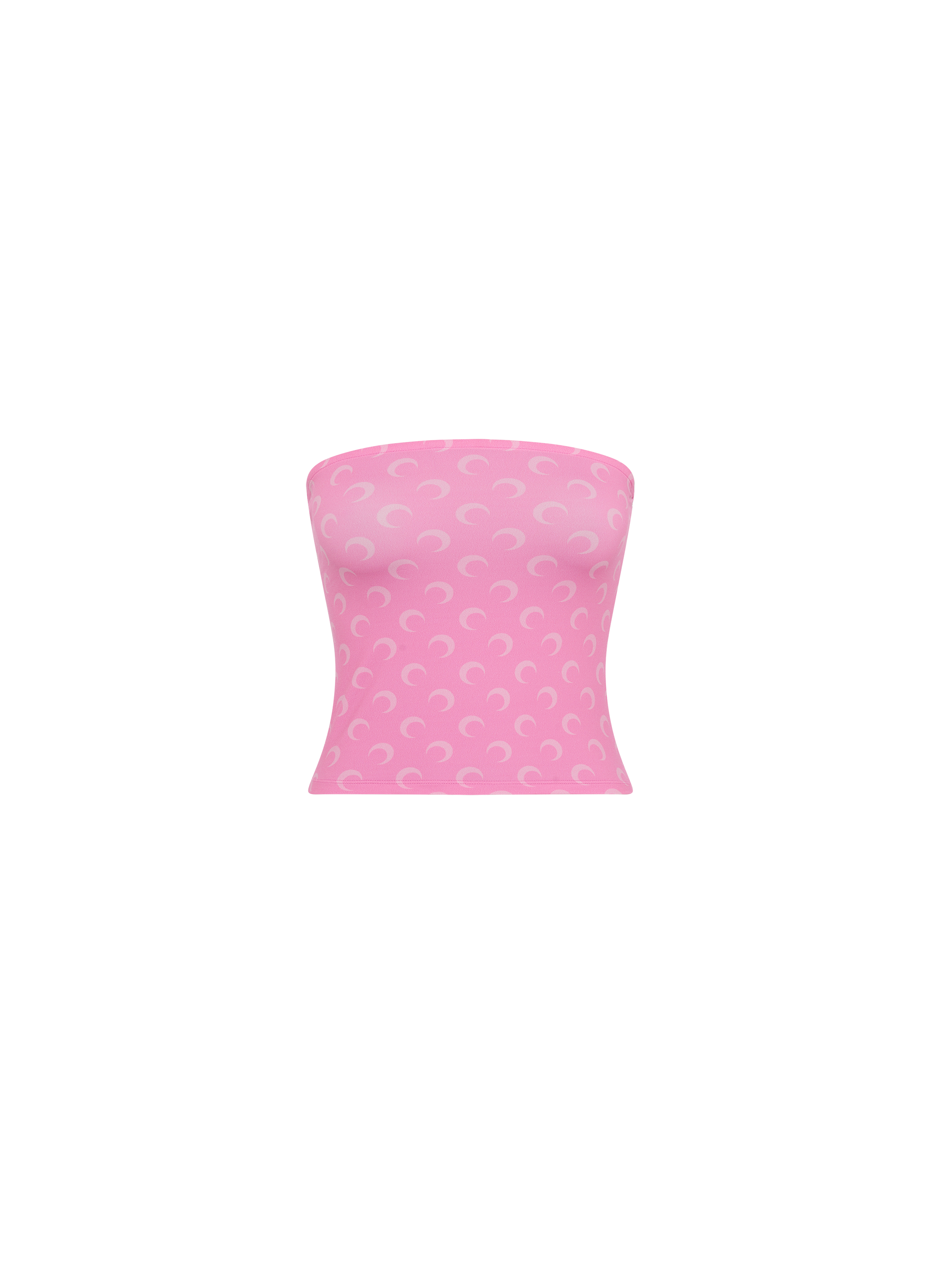 Top tube en jersey imprimé moon MARINE SERRE Rose
