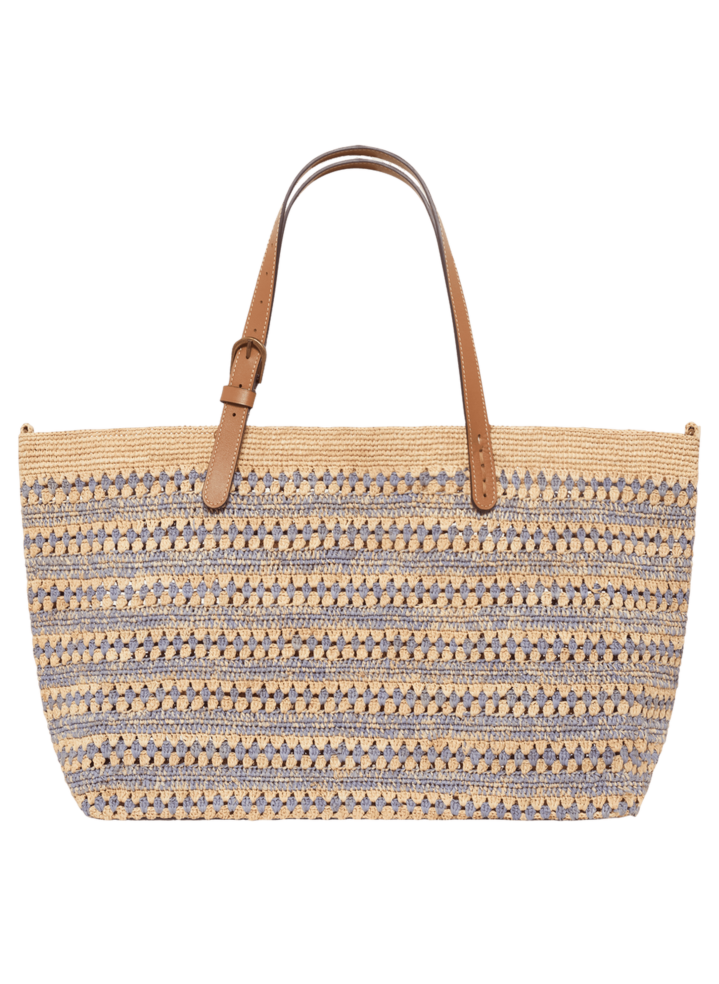 Sac en raphia - lena PABLO Bleu
