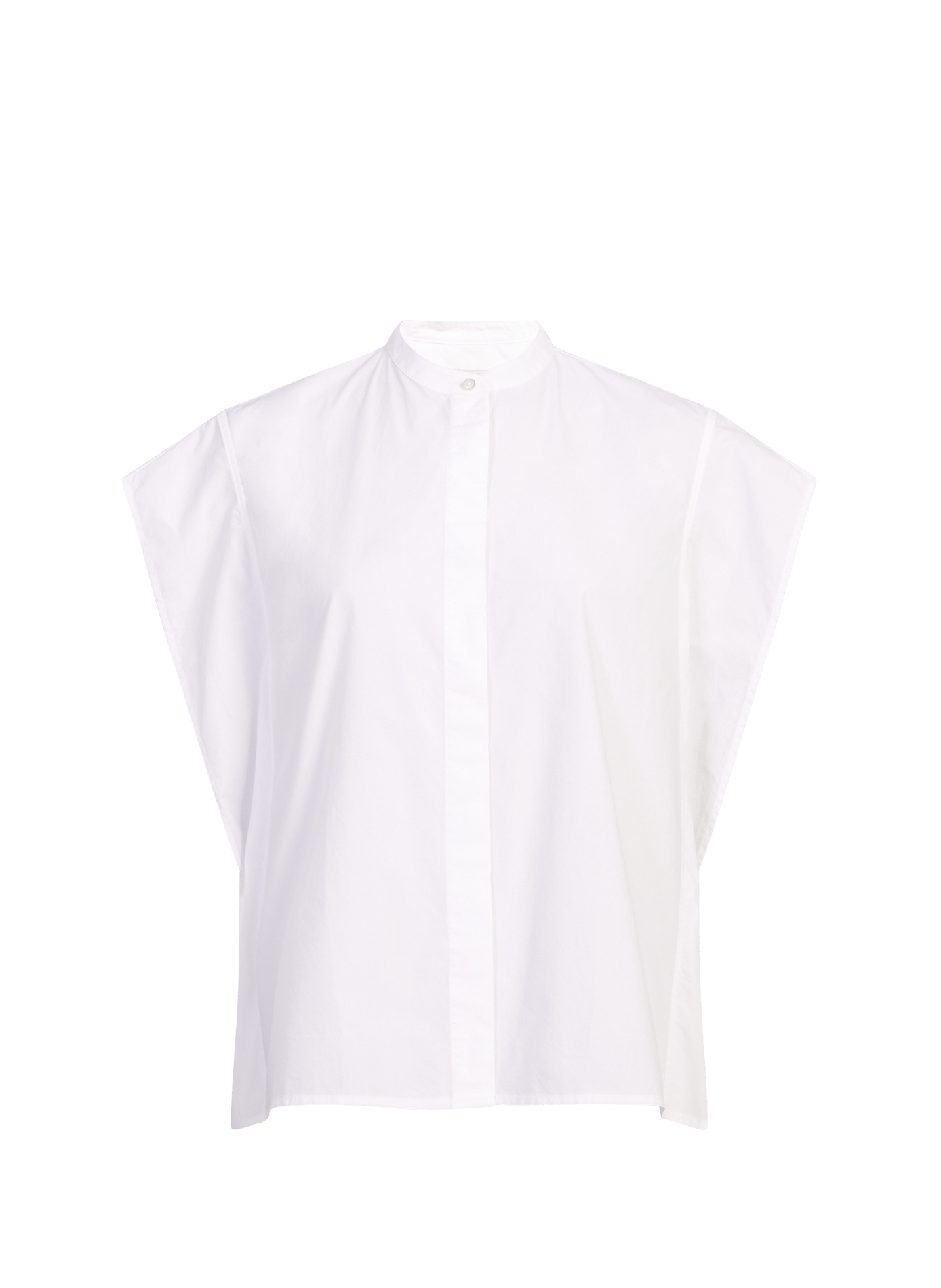 Weites ärmelloses Oberteil mit Knopfleiste OFFICINE GENERALE Weiss
