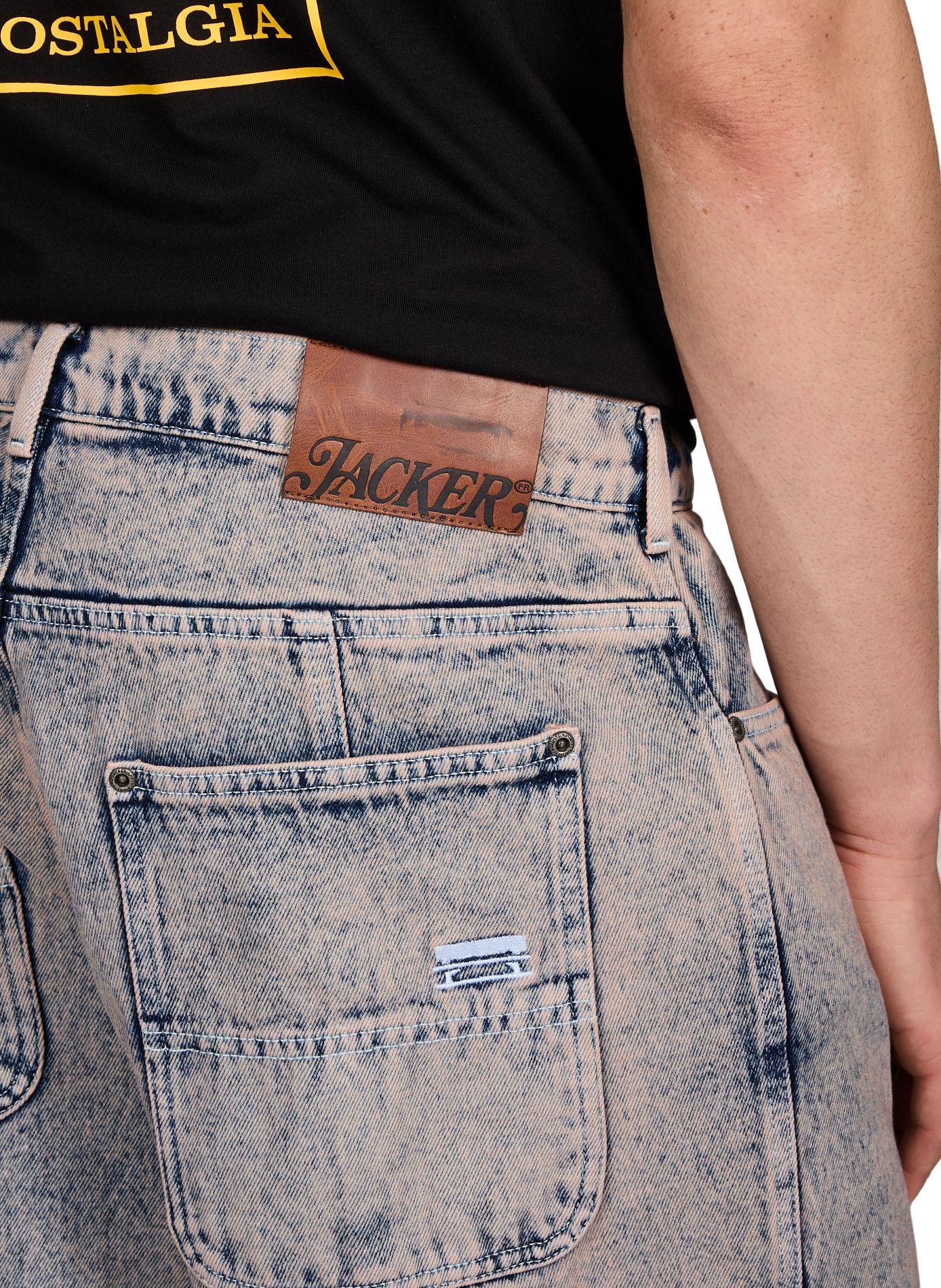 Jean baggy en coton JACKER. Gris