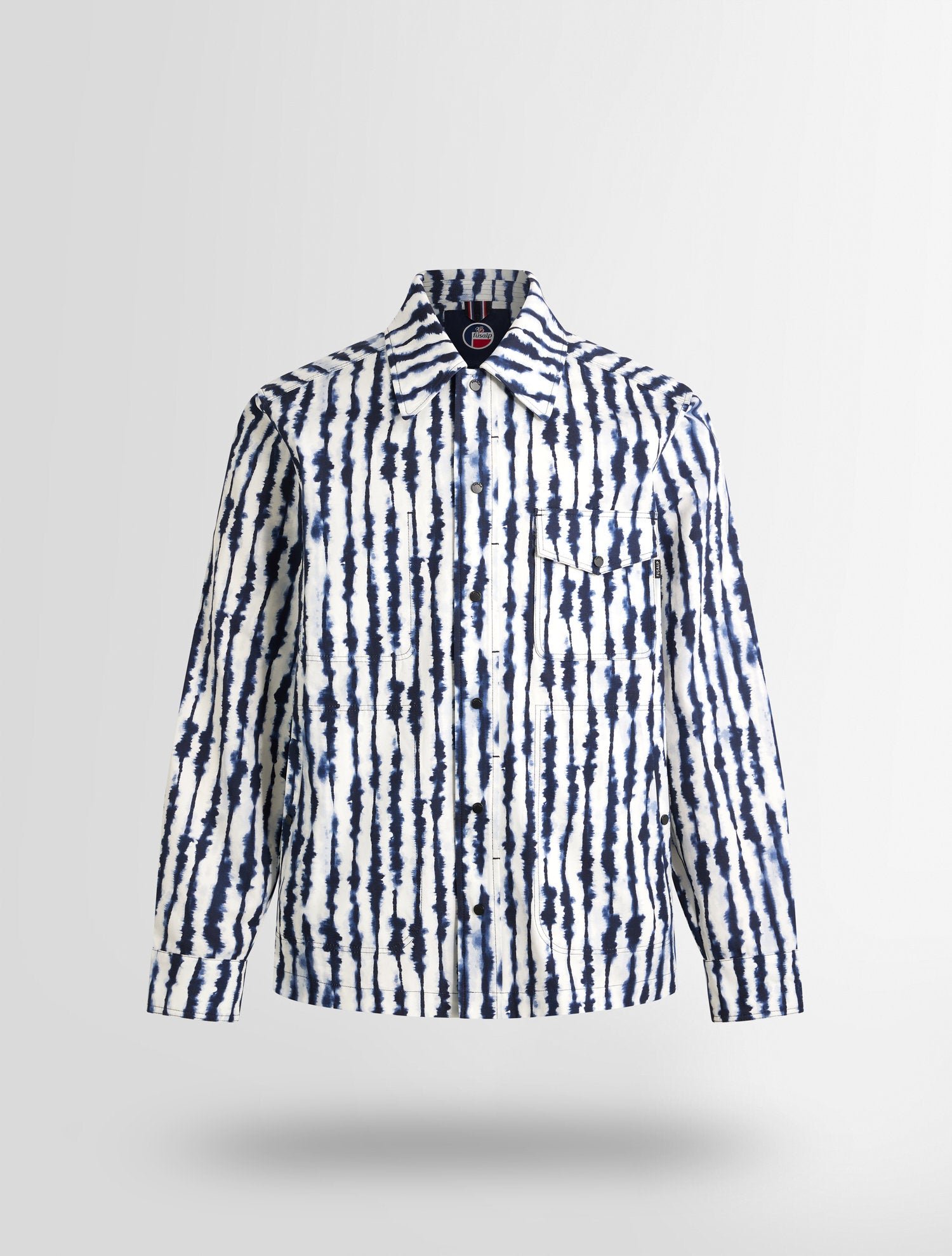 Veste jaymeo shibo col chemise coupe ample FUSALP Bleu