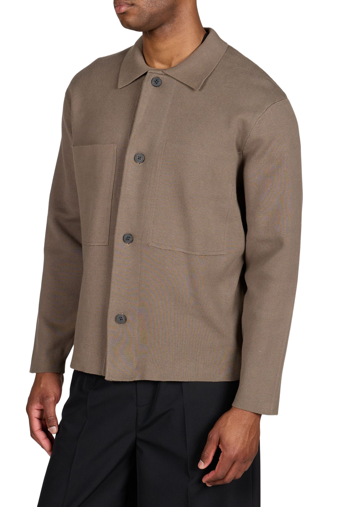 Cotton-blend cardigan ANNARR Brown