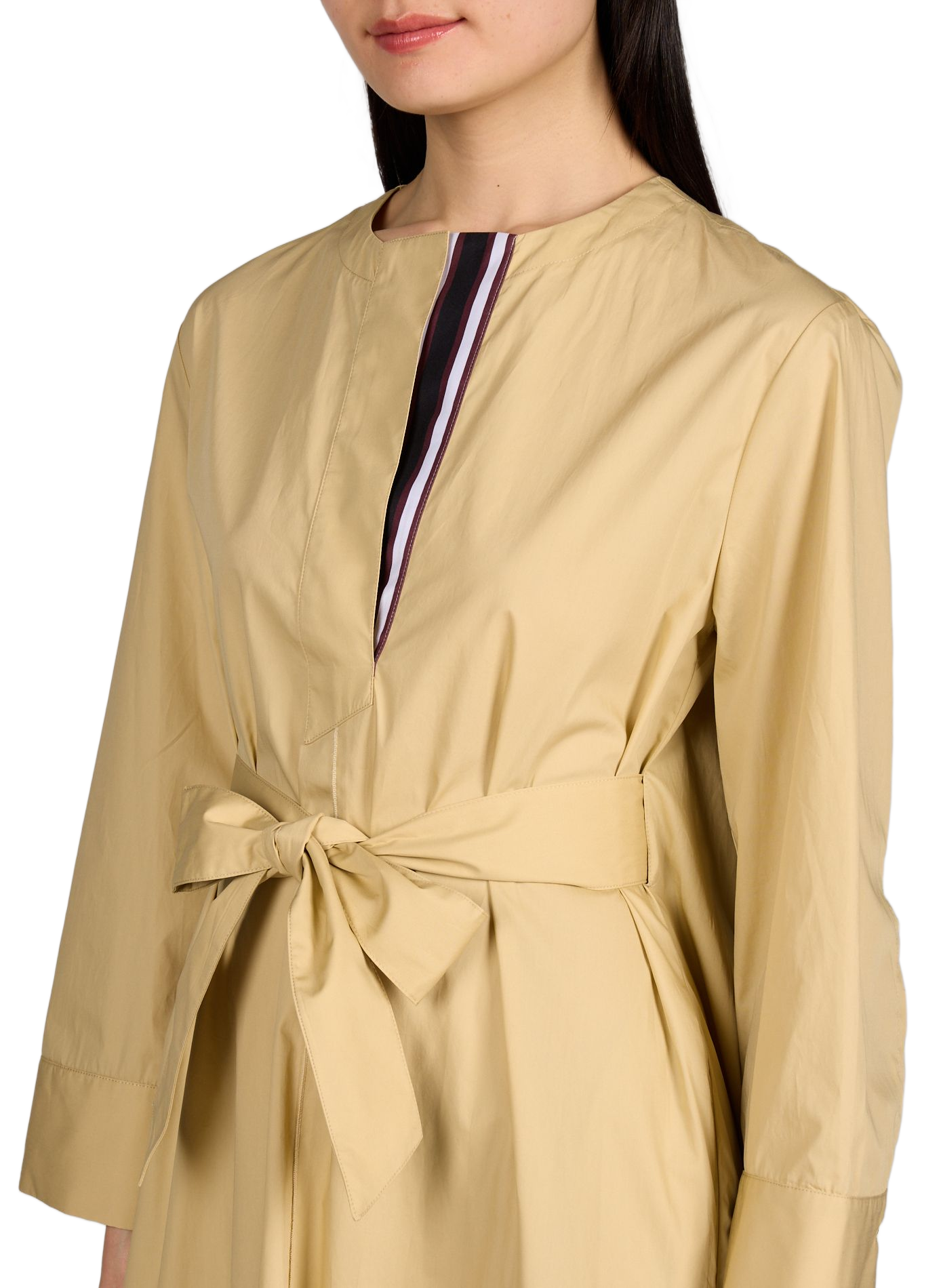 Robe longue ample en coton TELA Beige