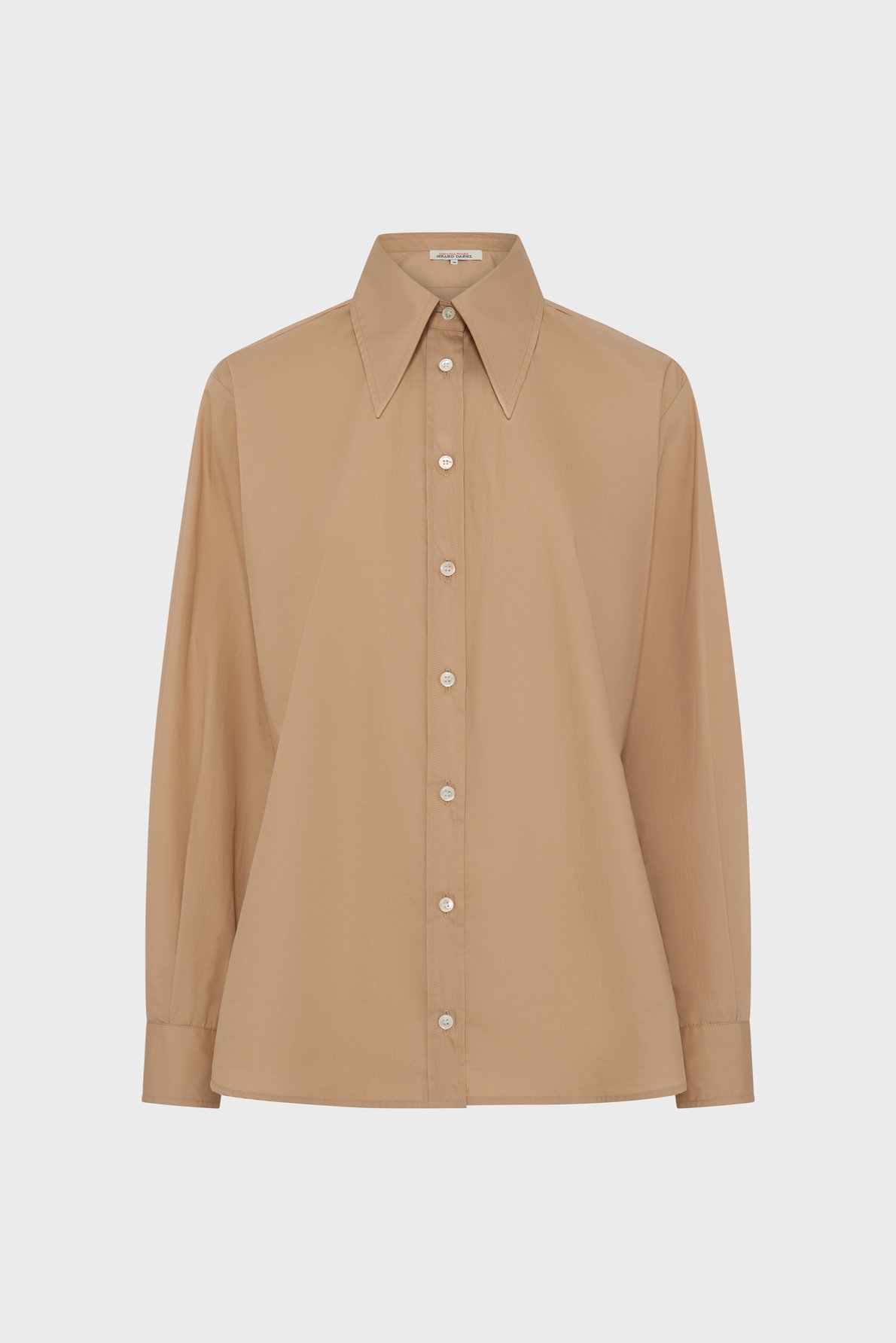 Chemise en popeline de coton - cyrah GERARD DAREL Beige