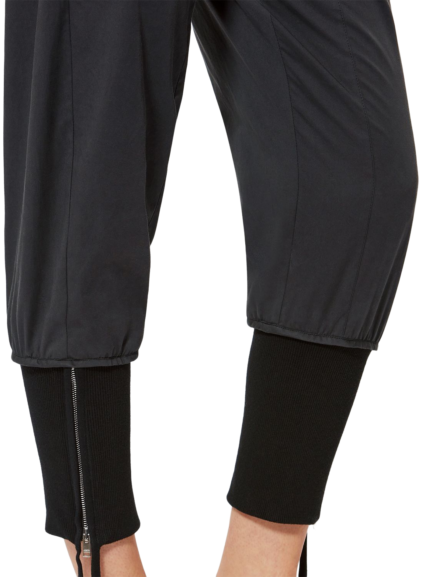 JODELA Straight Satin Cropped Pants ISABEL MARANT Black